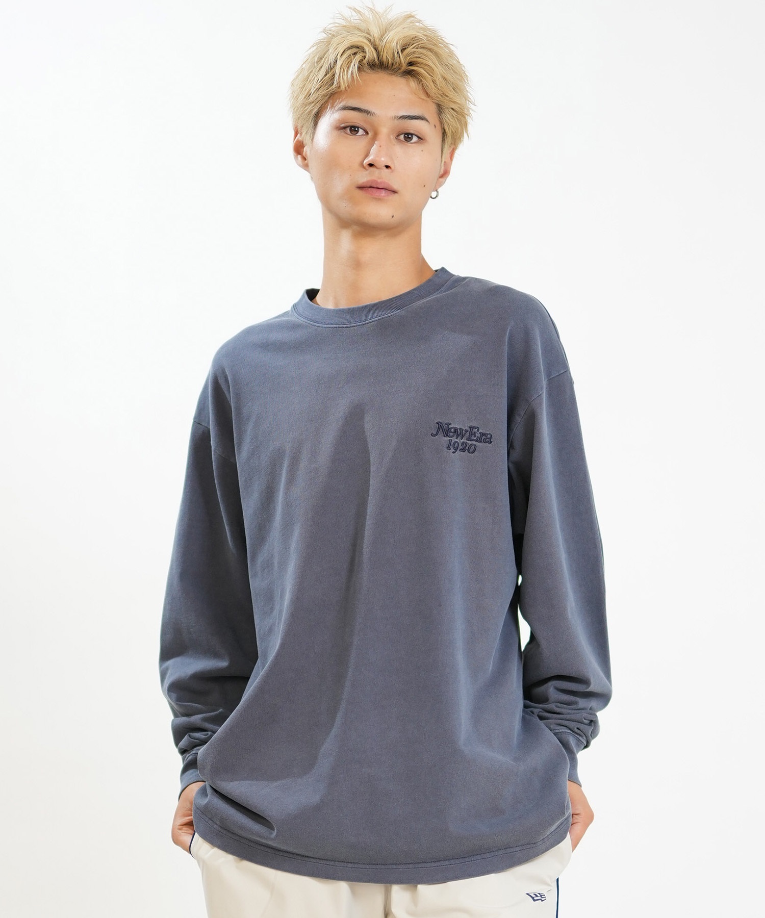 NEW ERA ニューエラ 長袖 Tシャツ ロンT メンズ バックプリント LS OS