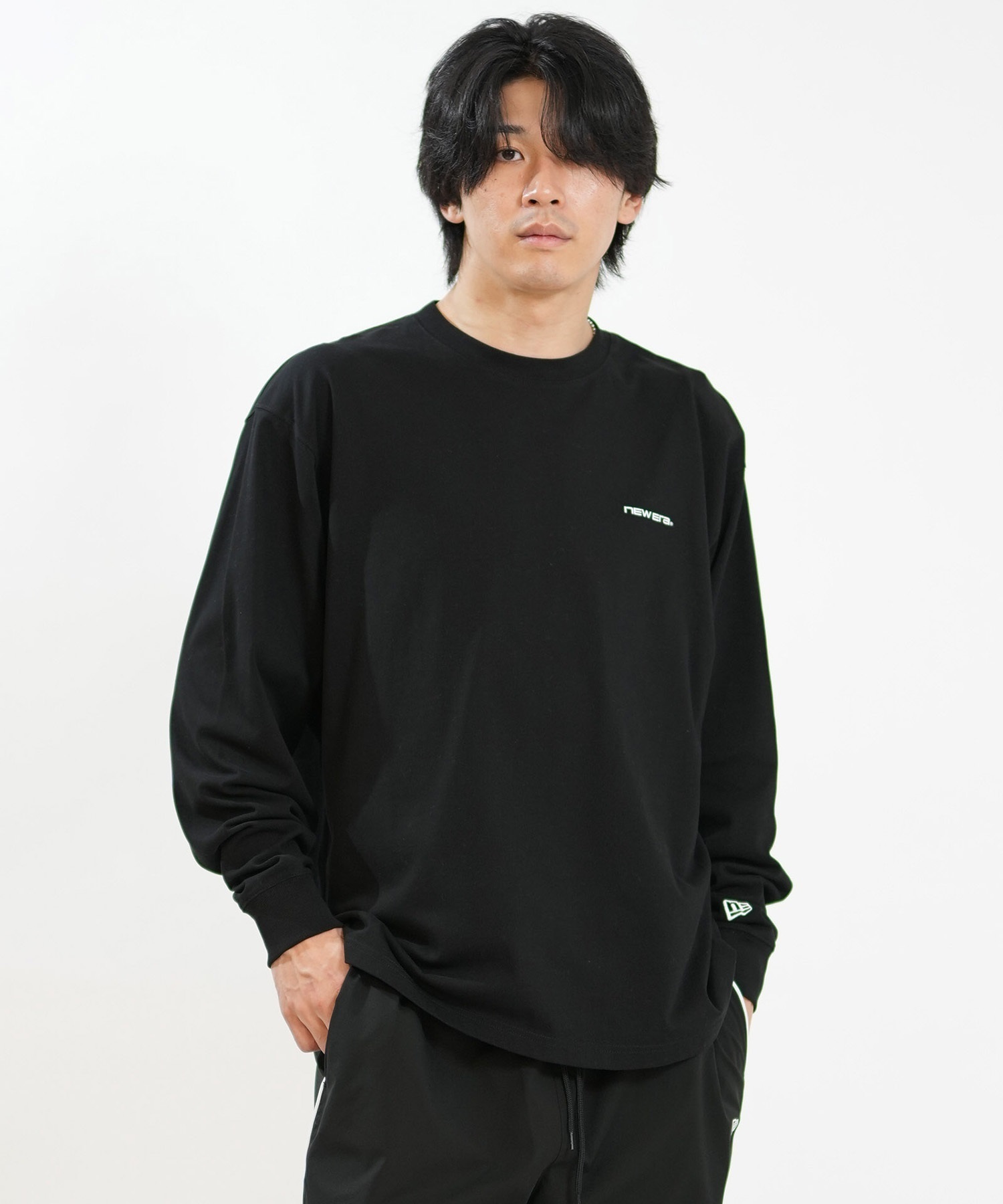 NEW ERA ニューエラ 長袖 Tシャツ ロンT メンズ バックプリント LS OS
