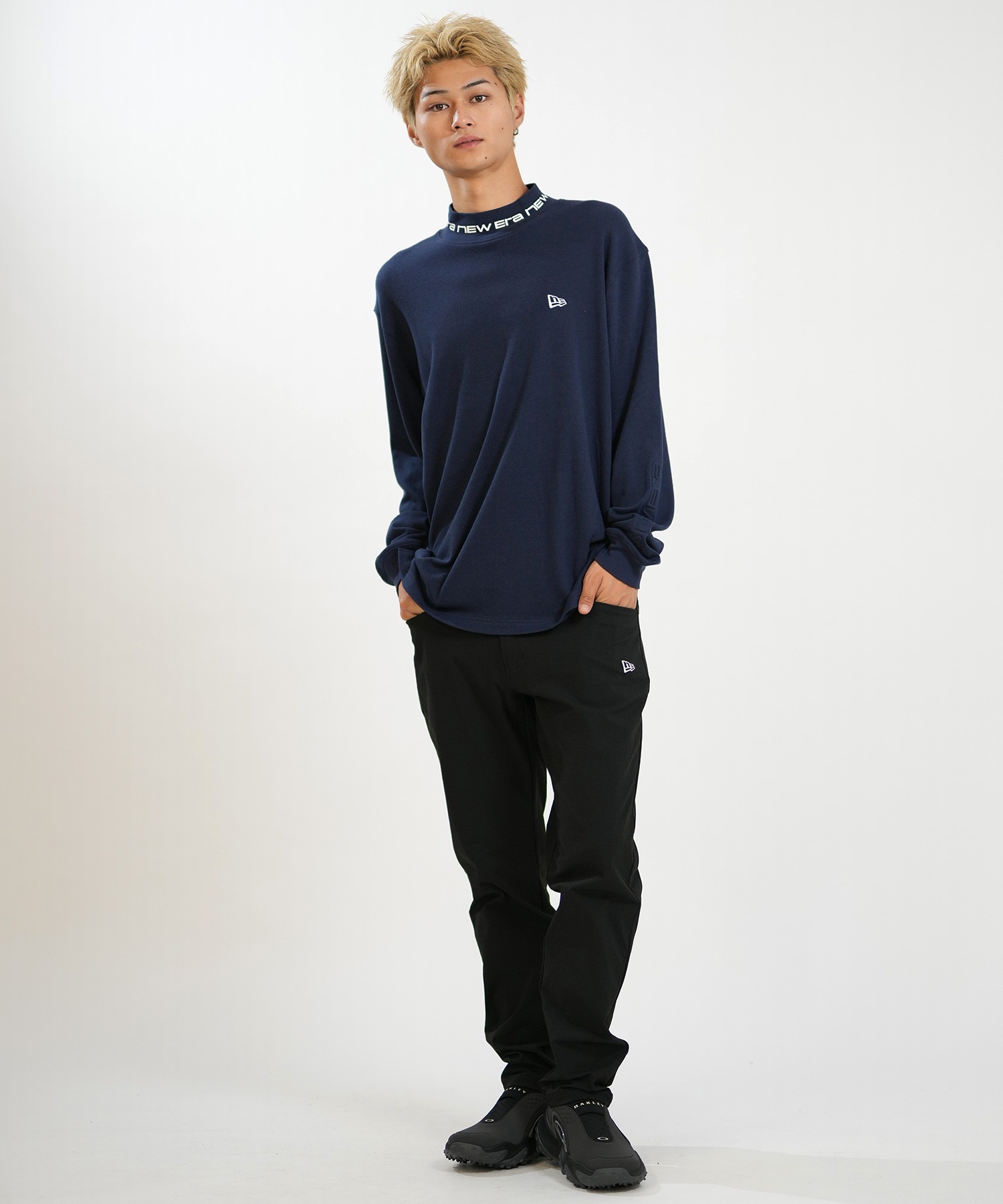 NEW ERA ニューエラ 長袖 Tシャツ ロンT メンズ ハイネック ウォーム