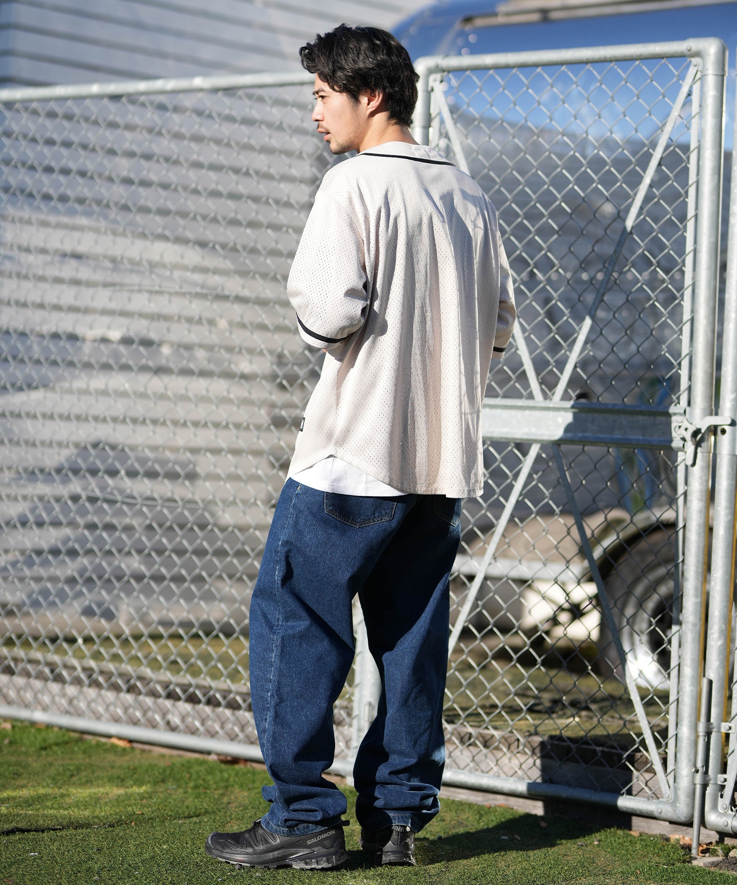 NEW ERA ニューエラ 半袖 シャツ メンズ ベースボールシャツ MESH