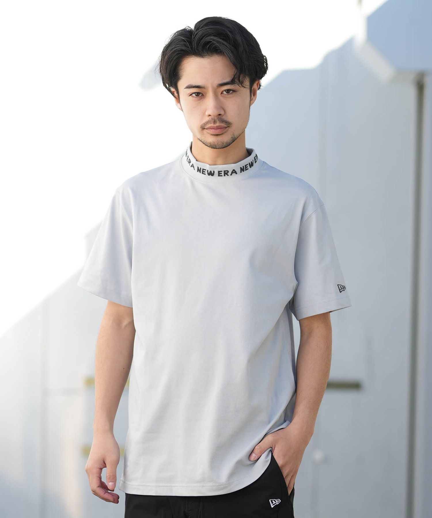 ニューエラ　シャツ NEW ERA ニューエラ 半袖 Tシャツ メンズ ミッドネック GF SS MID NE