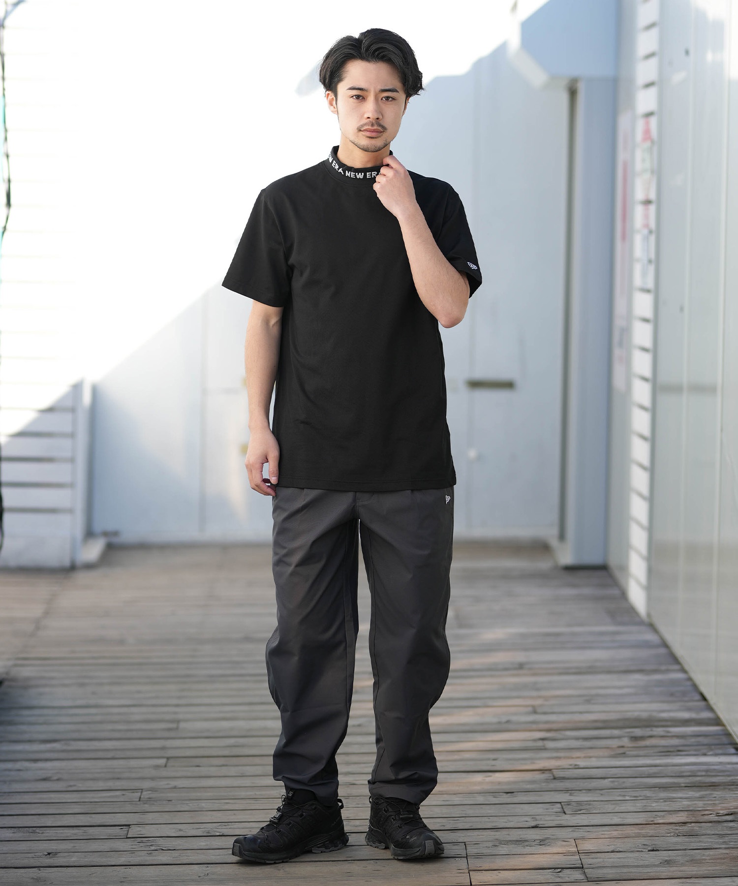 NEW ERA ニューエラ 半袖 Tシャツ メンズ ミッドネック GF SS MID NE