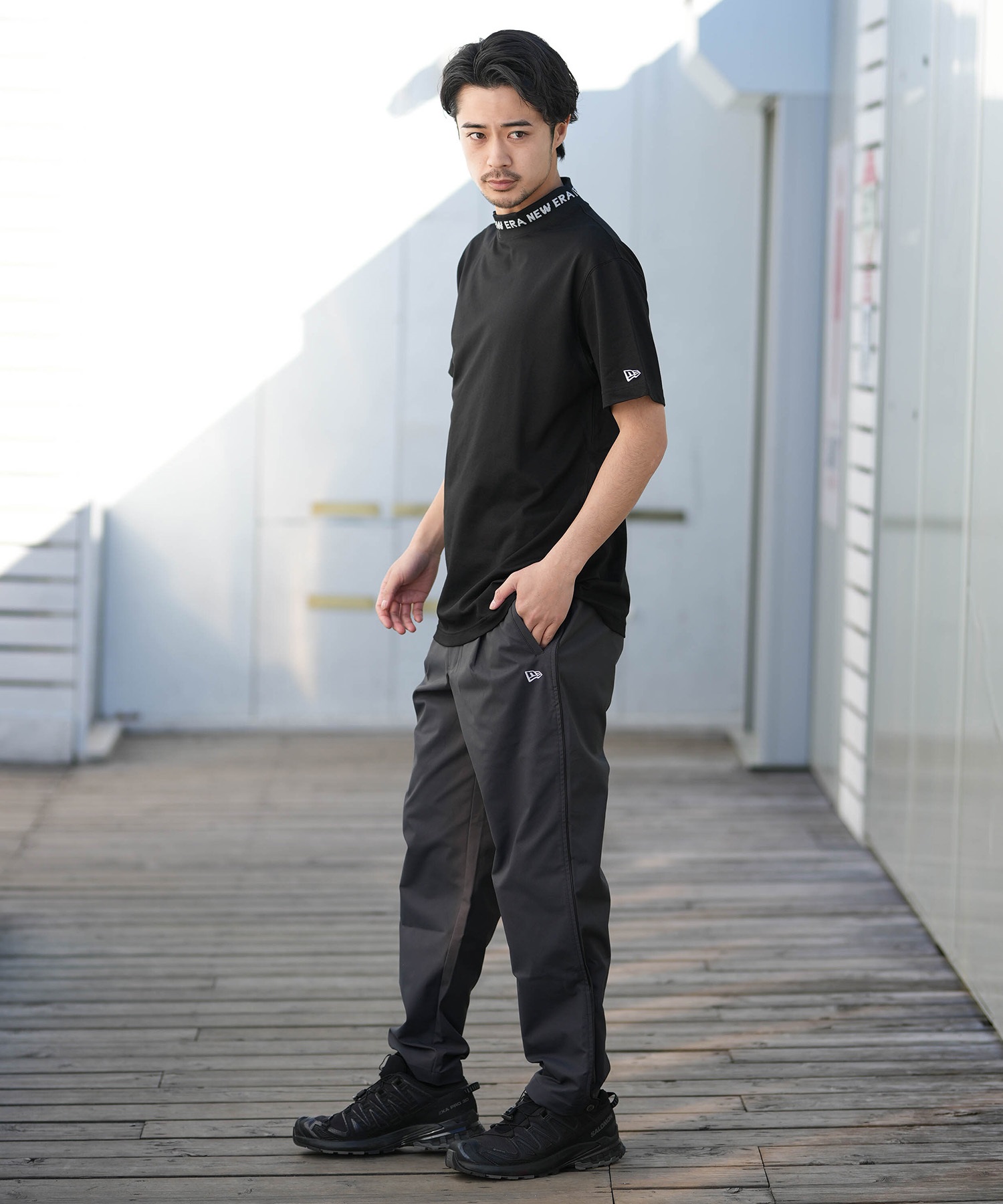 NEW ERA ニューエラ 半袖 Tシャツ メンズ ミッドネック GF SS MID NE