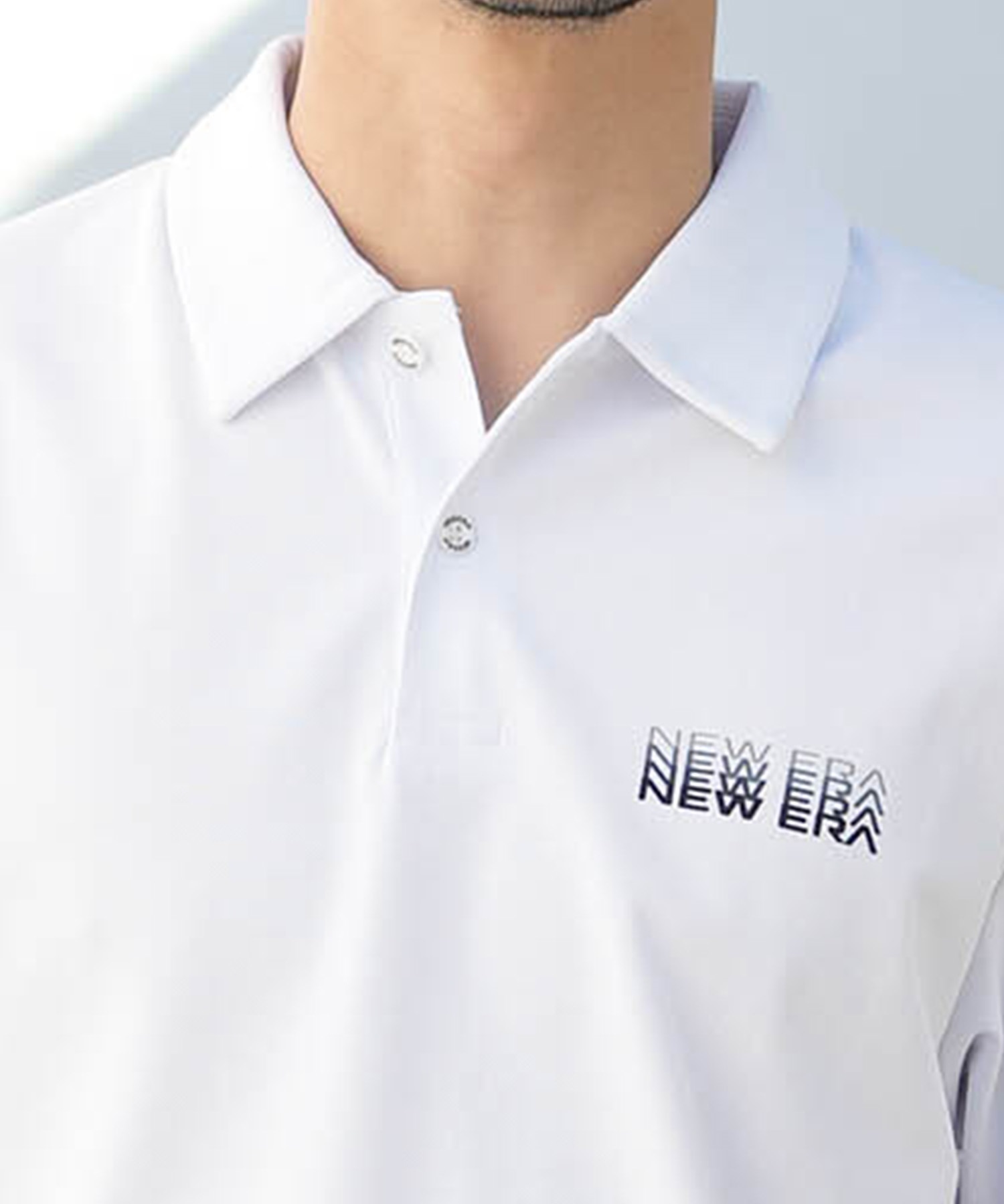 NEW ERA ニューエラ 半袖 ポロシャツ メンズ 鹿の子 吸汗速乾 UVカット