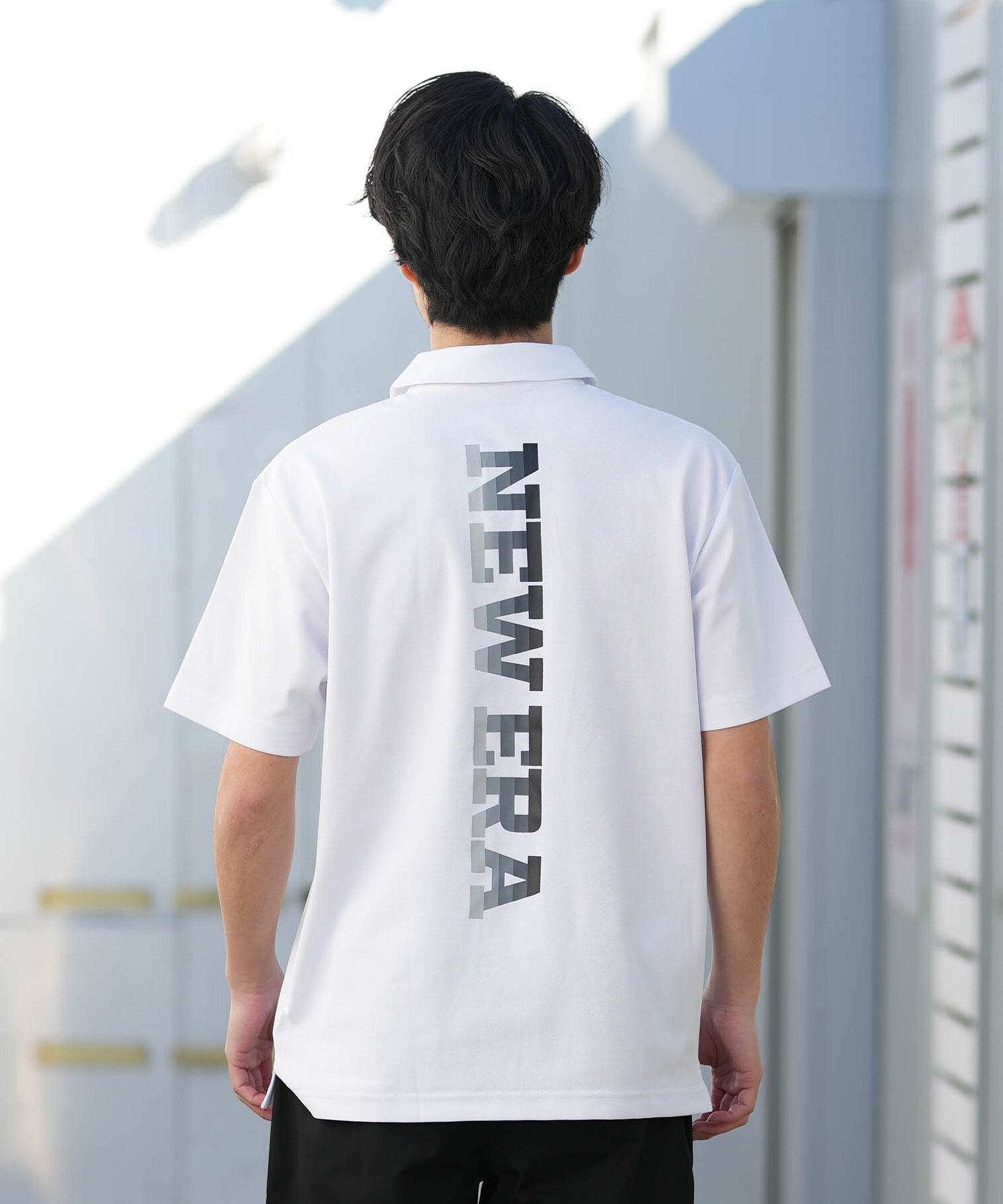 NEW ERA ニューエラ ポロシャツ メンズ UVカット GF SS KANOKO VER LOGO 14859940(WHT-M)