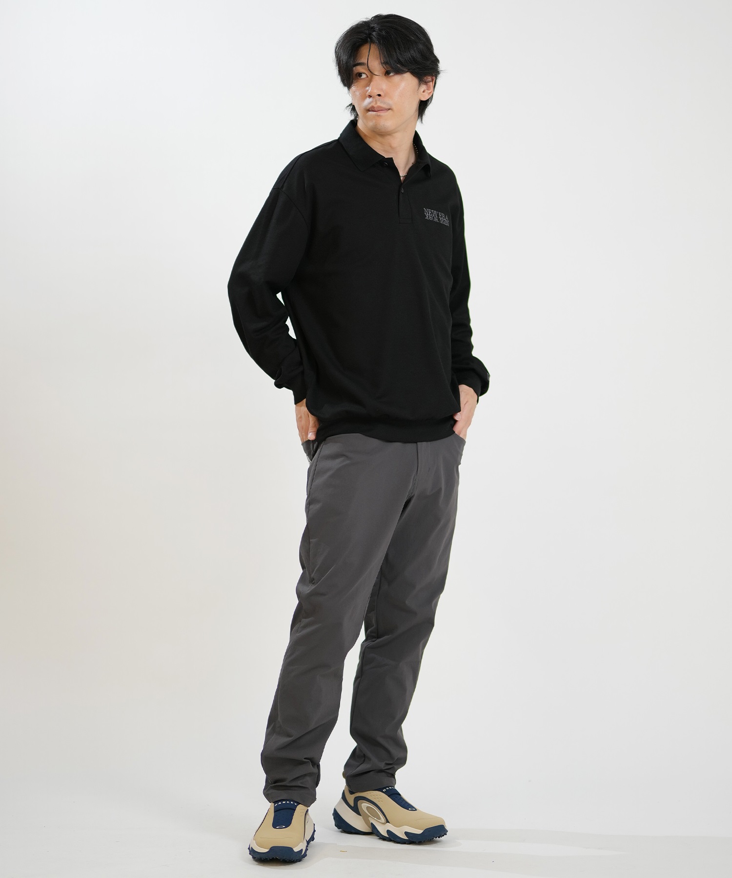 NEW ERA ニューエラ ポロシャツ 長袖 シャツ メンズ GF LS HW KANOKO