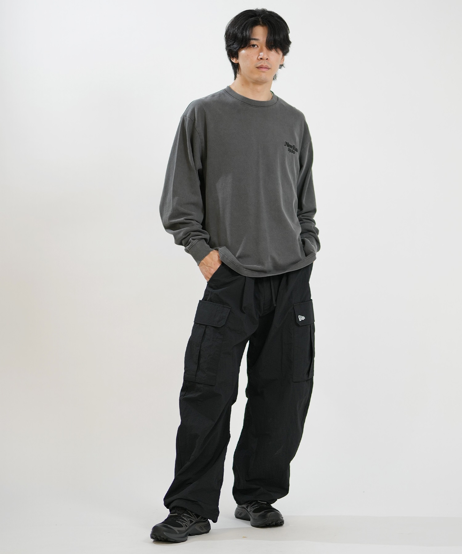NEW ERA ニューエラ ロングパンツ メンズ カーゴ パンツ NYLON CURVED