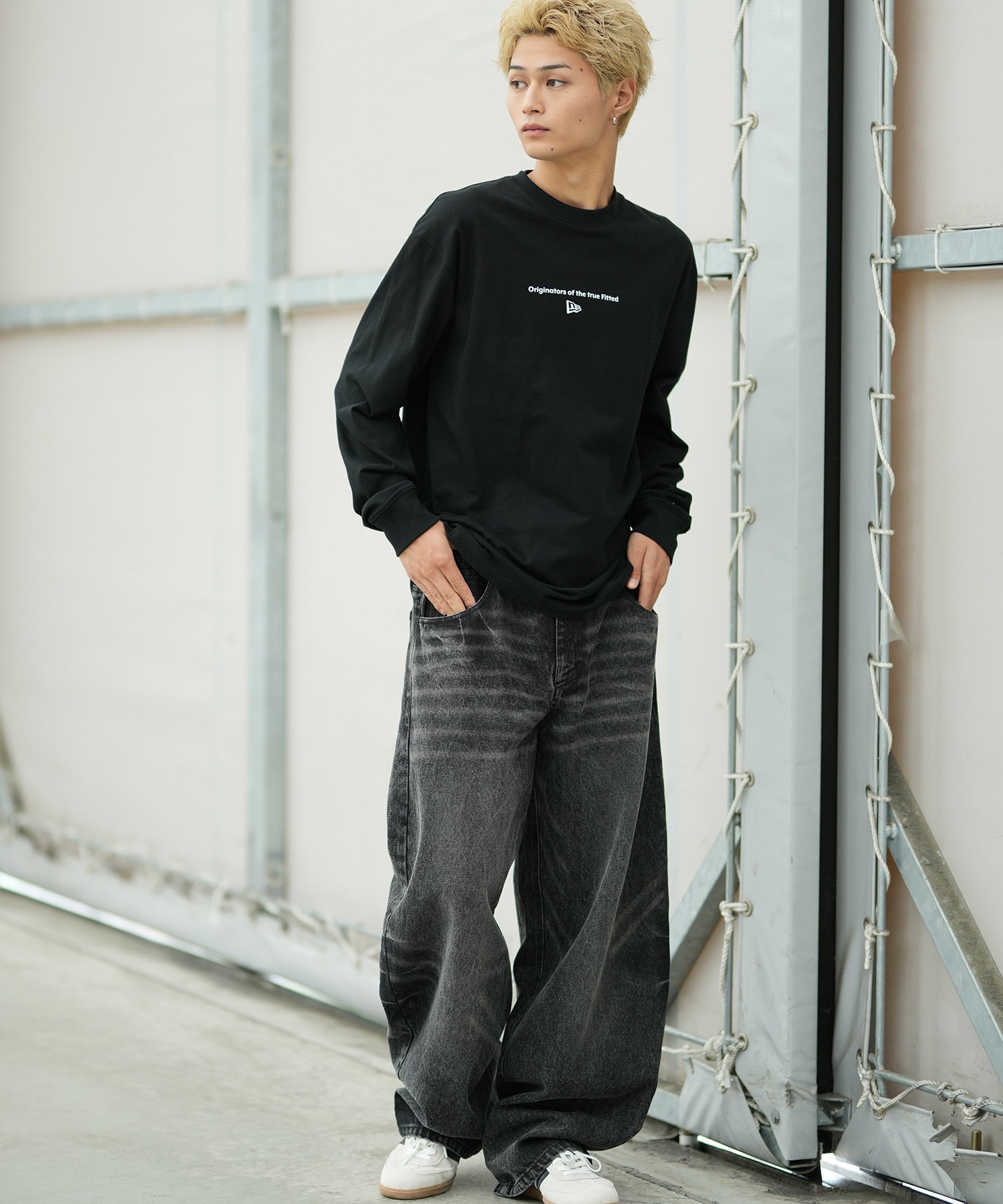 NEW ERA ニューエラ ロングパンツ メンズ デニム Gパン バレルパンツ 