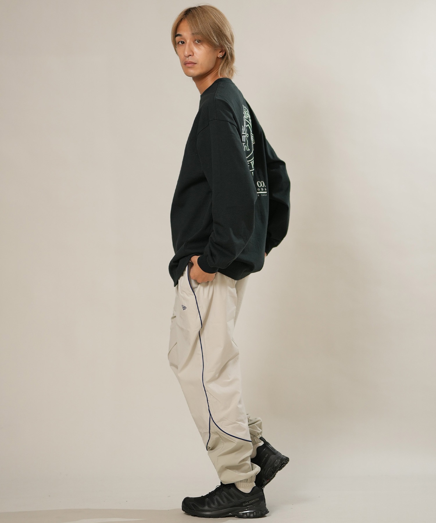 NEW ERA ニューエラ ジャージ トラックパンツ メンズ ロゴ オーバー