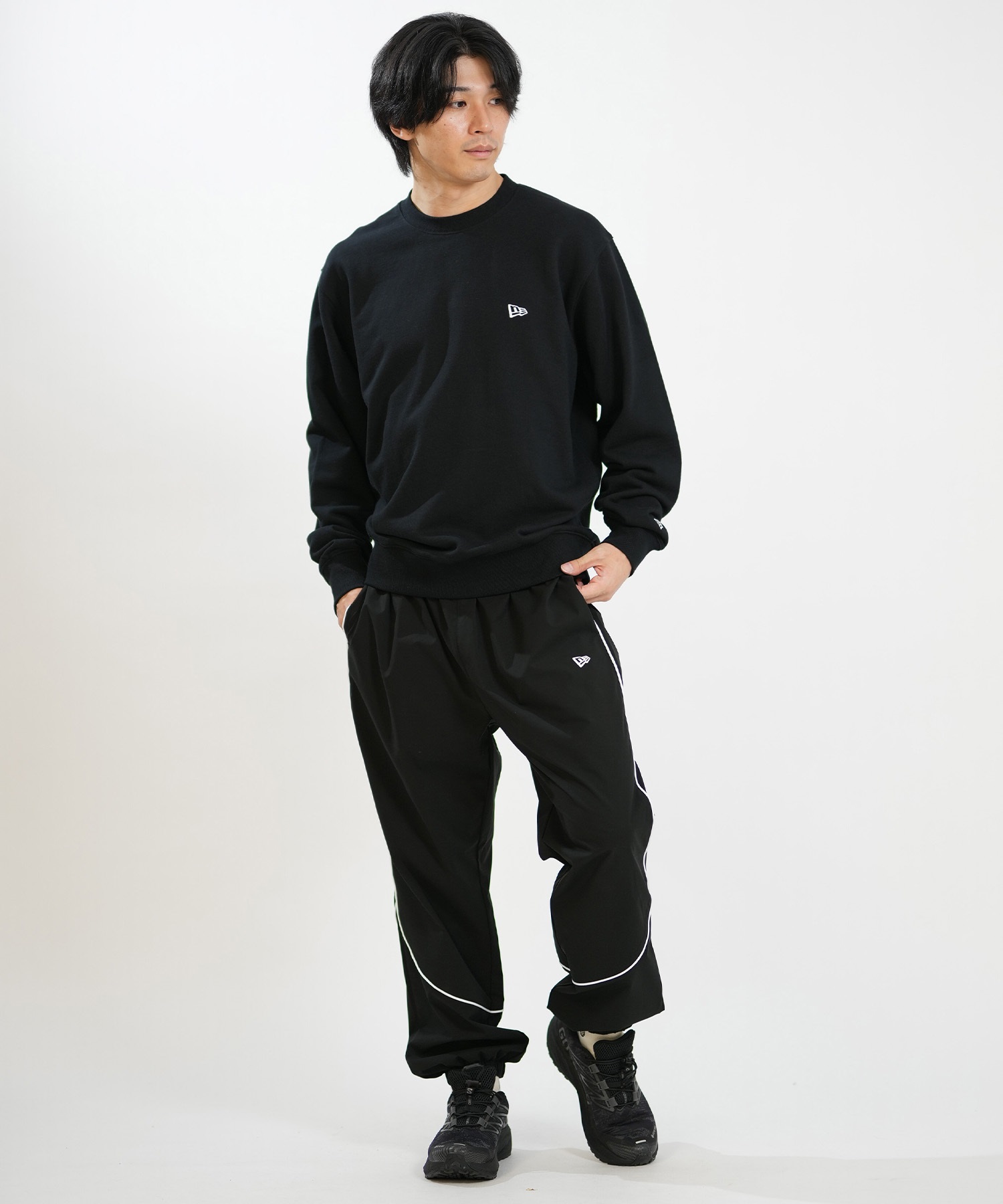 NEW ERA ニューエラ ロングパンツ メンズ オーバーサイズ PA OS PIPING