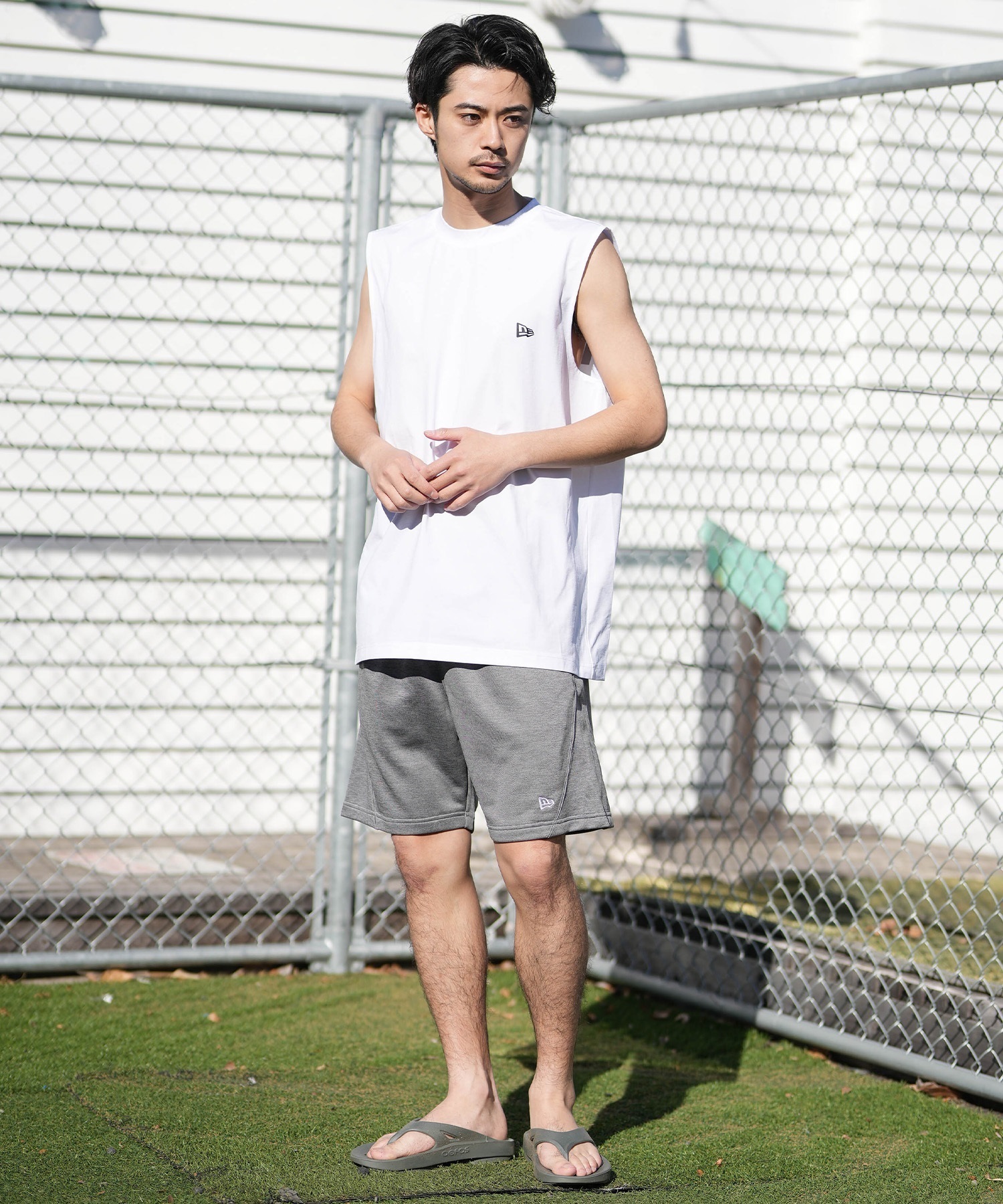 NEW ERA ニューエラ ハーフパンツ メンズ ドライスウェット ショート