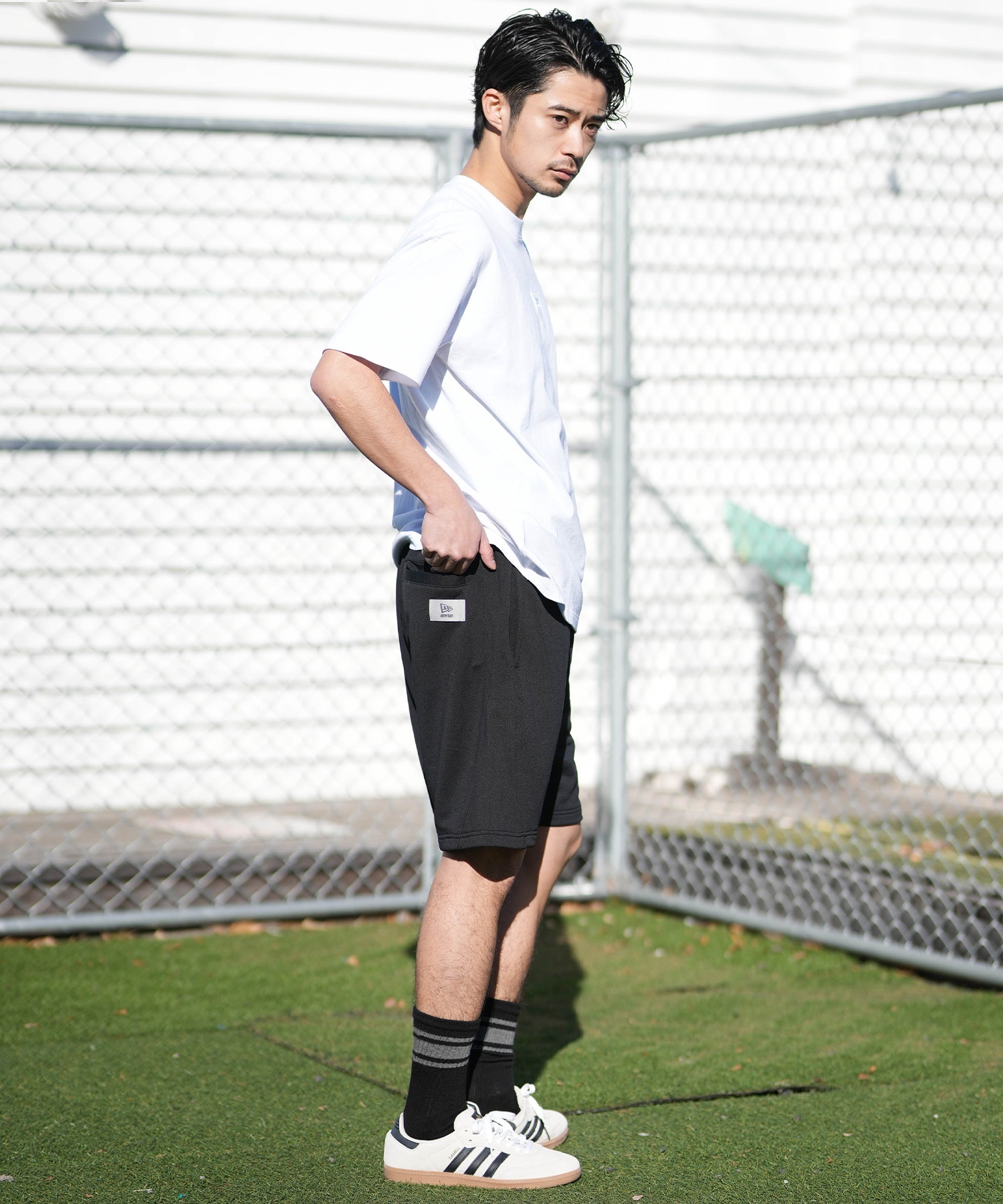NEW ERA ニューエラ ハーフパンツ メンズ ドライスウェット ショート
