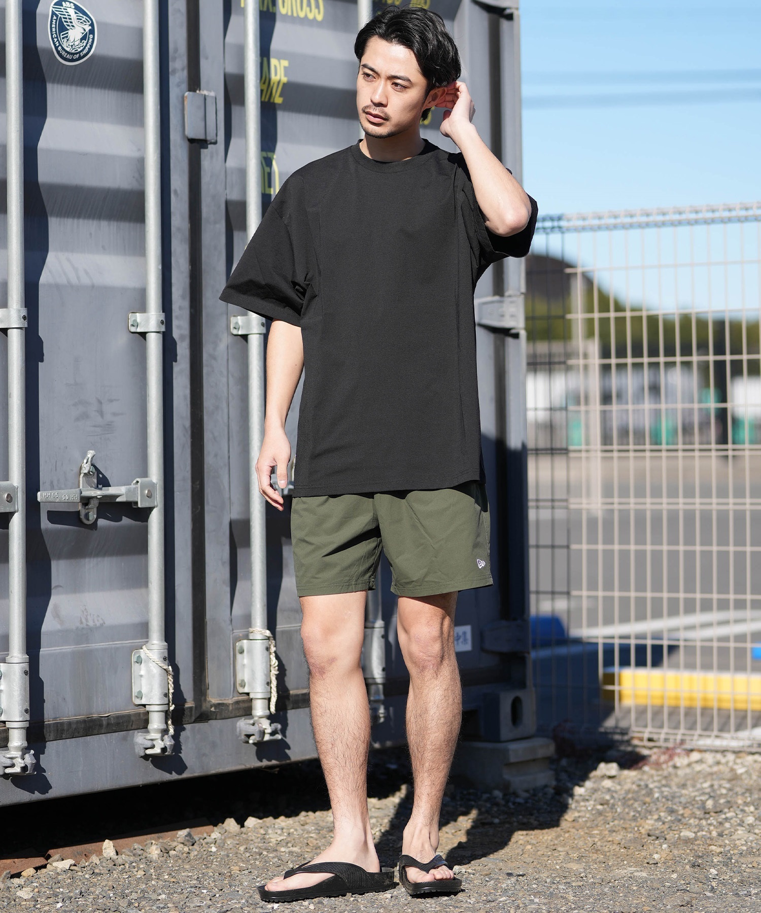 NEW ERA ニューエラ ハーフパンツ ショートパンツ メンズ 撥水 OD