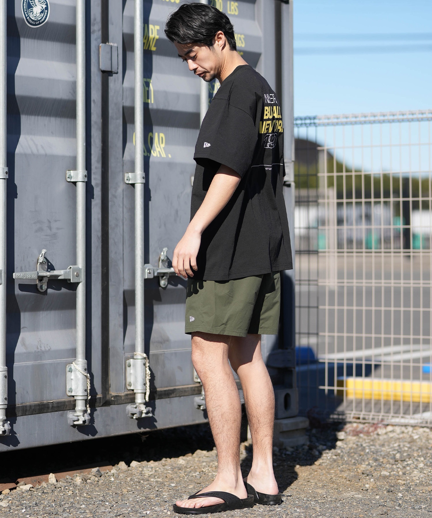 NEW ERA ニューエラ ハーフパンツ ショートパンツ メンズ 撥水 OD