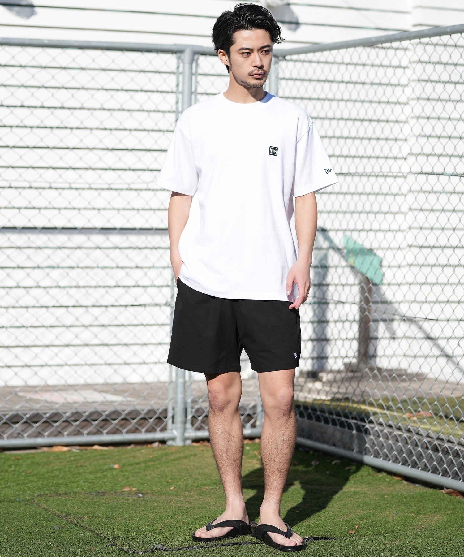NEW ERA ニューエラ ハーフパンツ ショートパンツ メンズ 撥水 OD