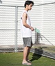 NEW ERA ニューエラ 水着 ラッシュガード タンクトップ メンズ UVカット 吸水速乾 耐塩素 耐海水 水陸両用 14774239(WHT-M)