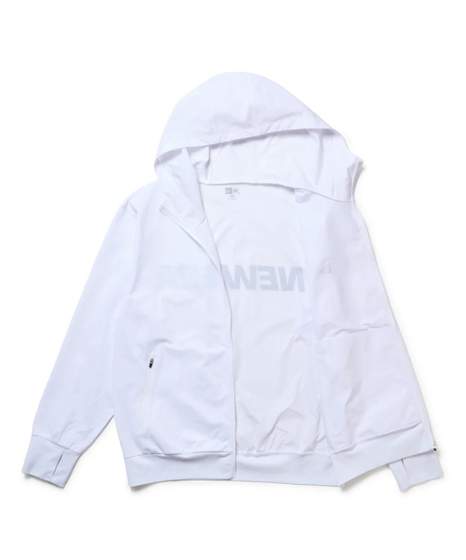 NEW ERA ニューエラ ジップアップ パーカー メンズ UVカット OD UTILITY PARKA 14774242(WHT-M)