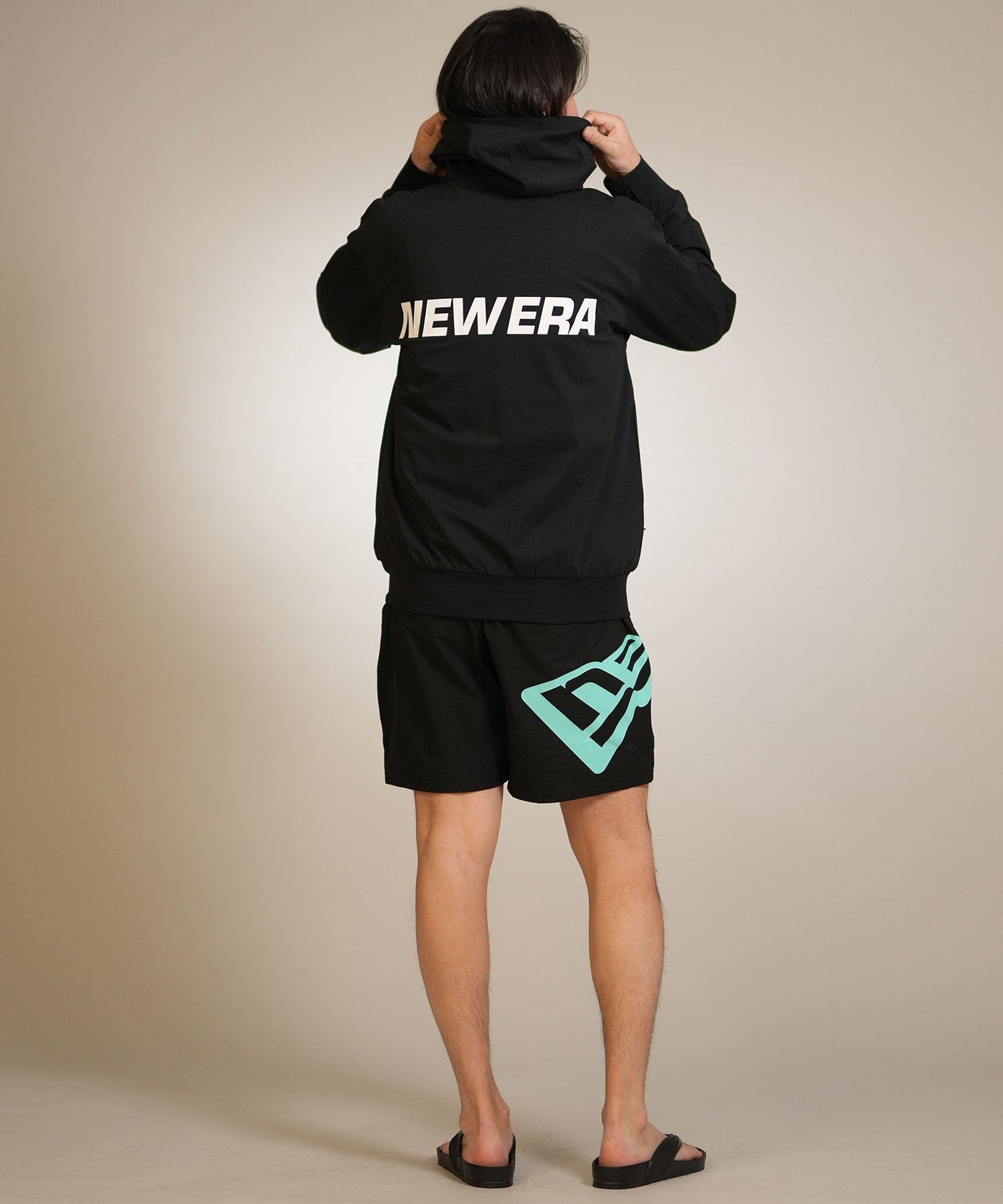 NEW ERA ニューエラ ジップアップ パーカー メンズ UVカット OD UTILITY PARKA 14774243(BLK-M)