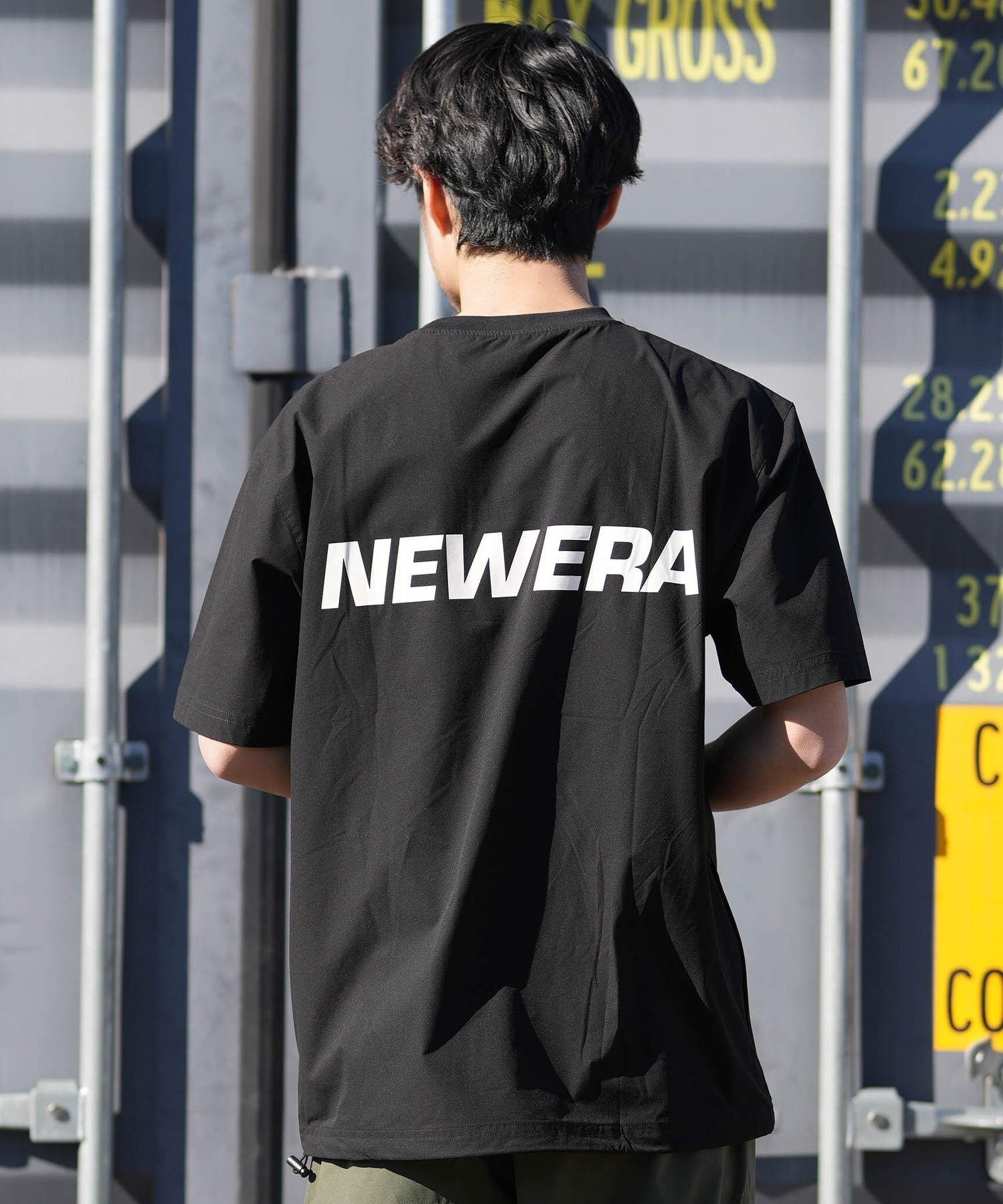 NEW ERA ニューエラ 半袖 Tシャツ メンズ UVカット UTILITPISTE ラッシュガード 14774252(BLK-M)