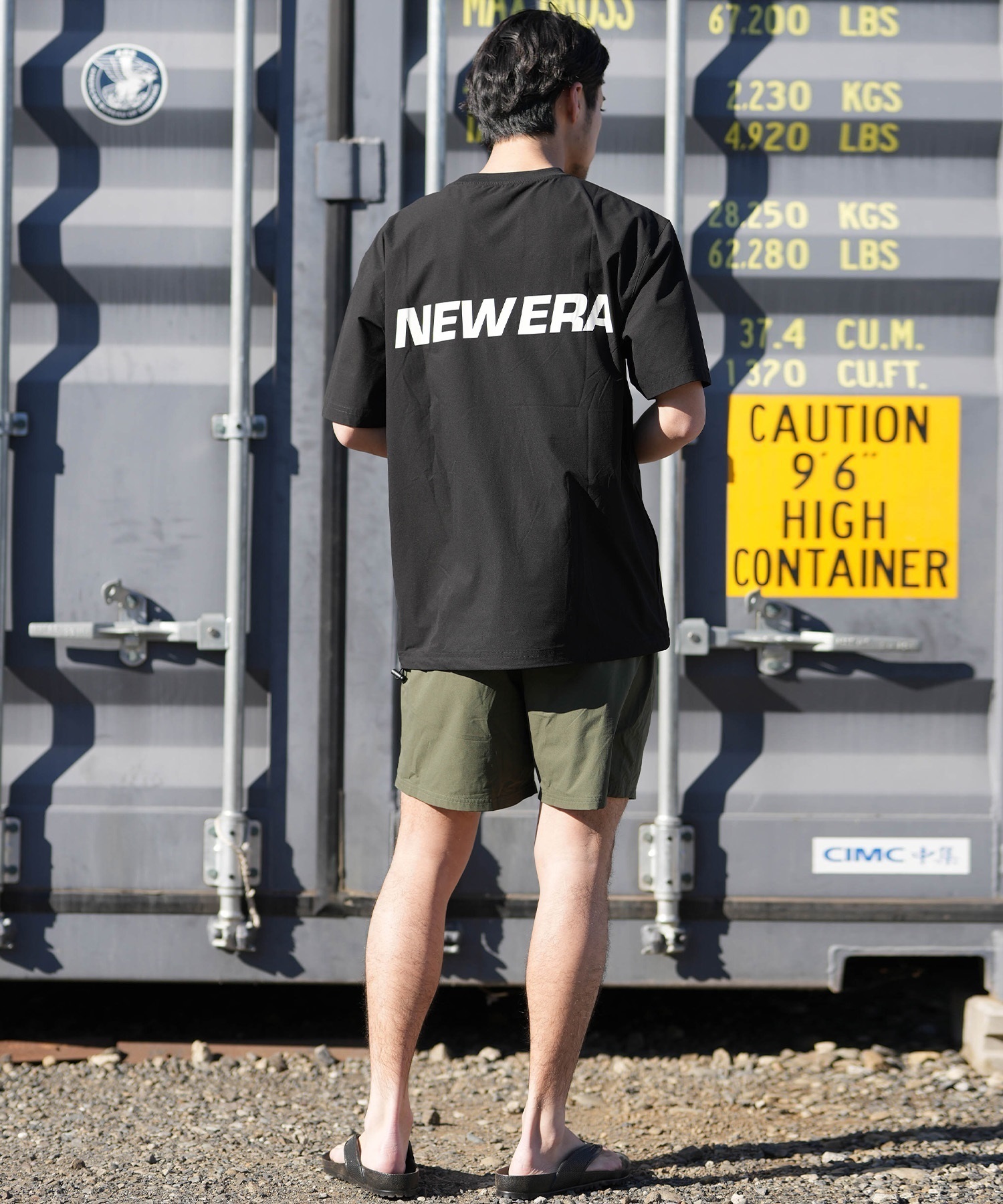 NEW ERA ニューエラ 半袖 Tシャツ メンズ UVカット UTILITPISTE ラッシュガード 14774252(BLK-M)