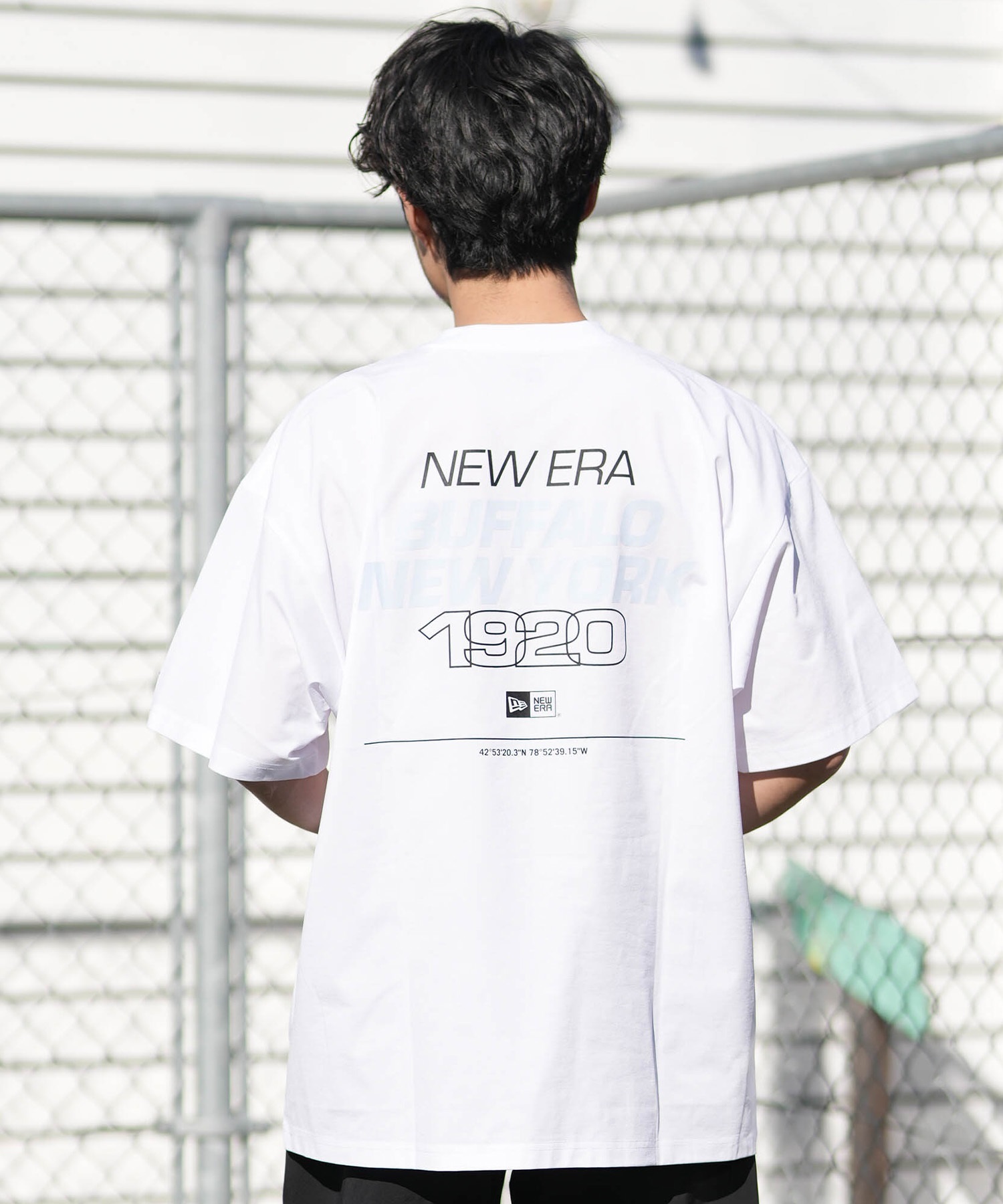 NEW ERA ニューエラ 水着 ラッシュガード 半袖 Tシャツ メンズ UVカット 吸水速乾 耐塩素 耐海水 水陸両用 14774256(WHT-M)