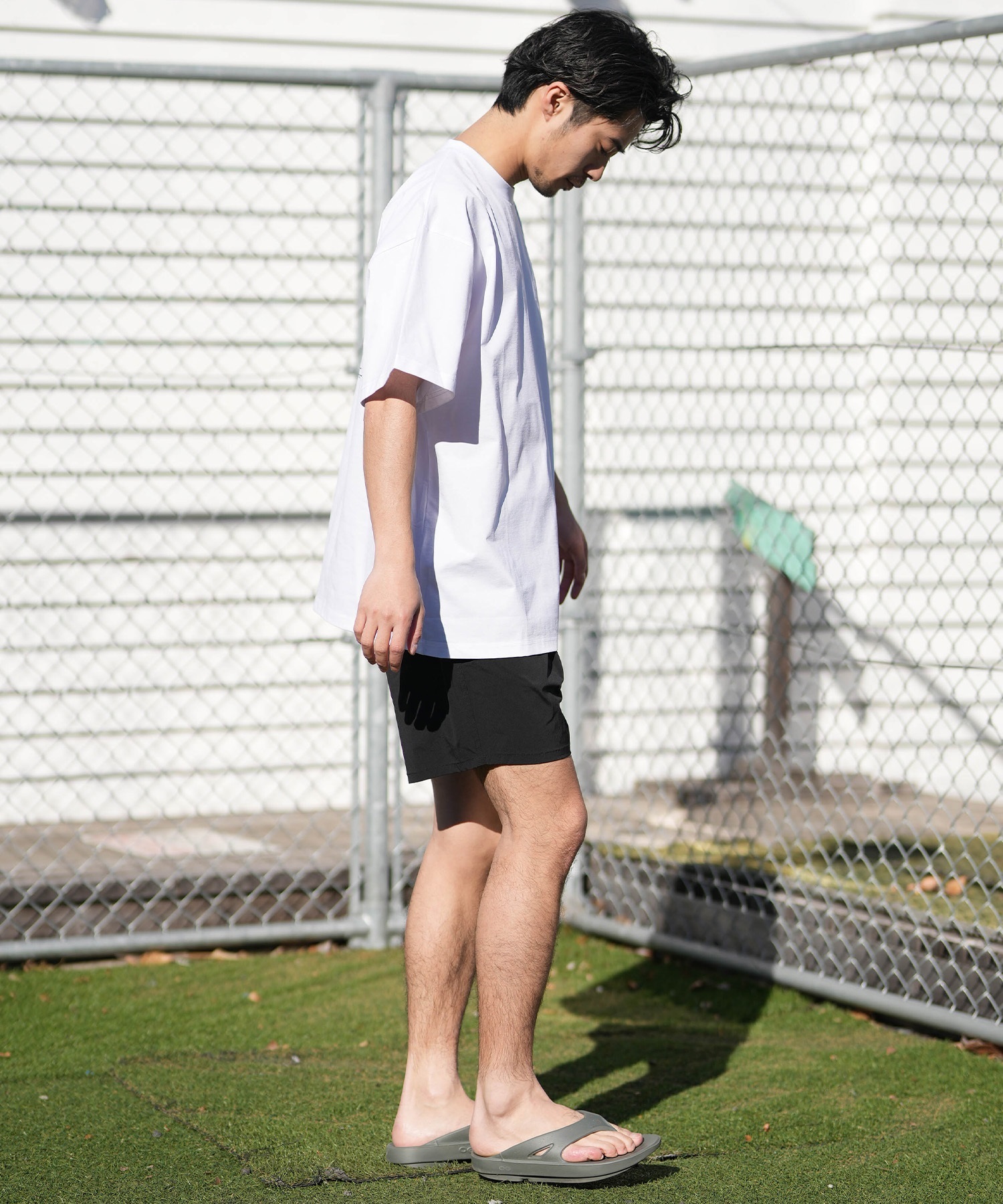 NEW ERA ニューエラ 水着 ラッシュガード 半袖 Tシャツ メンズ UVカット 吸水速乾 耐塩素 耐海水 水陸両用 14774256(WHT-M)