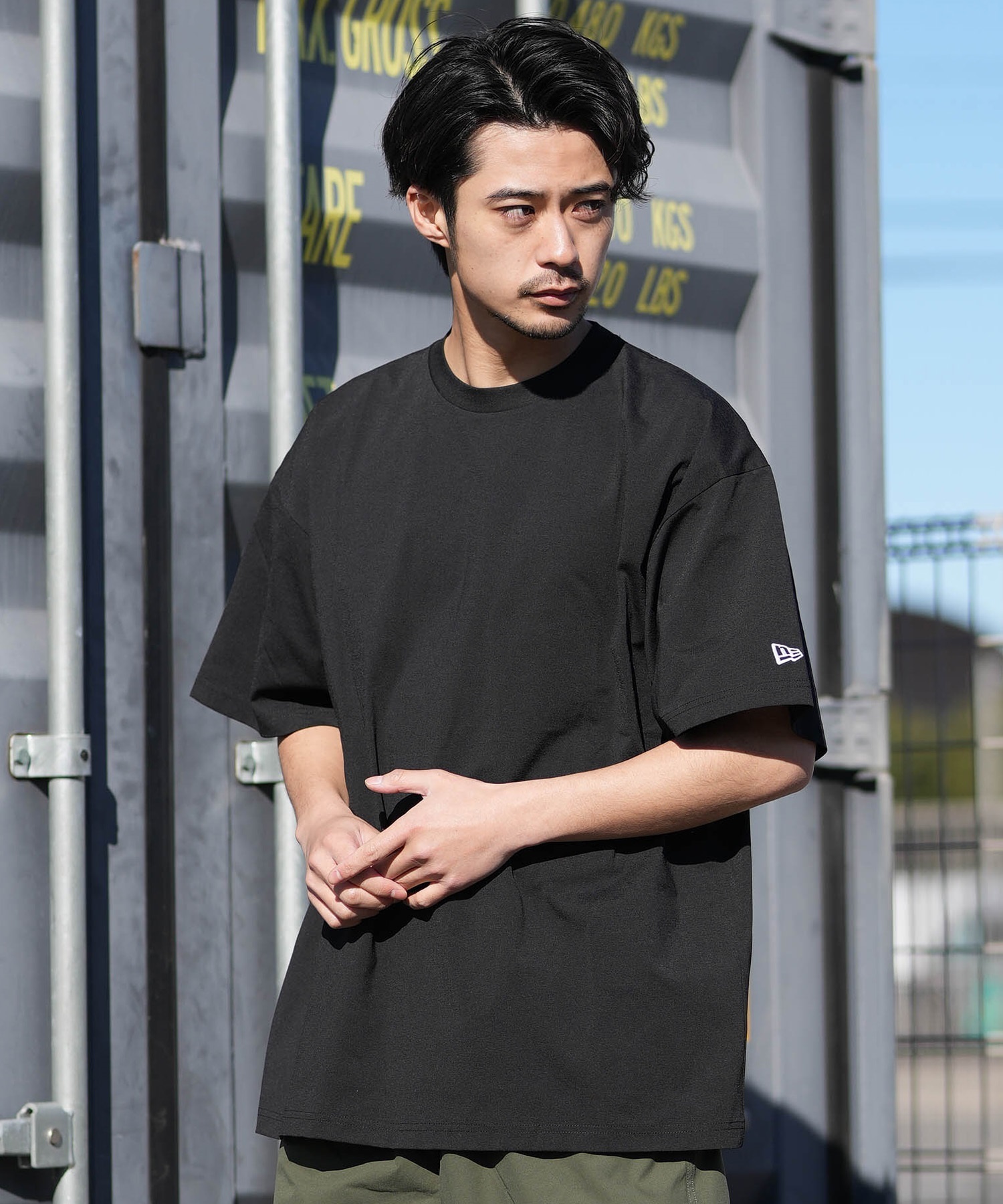 NEW ERA ニューエラ 水着 ラッシュガード 半袖 Tシャツ メンズ UV