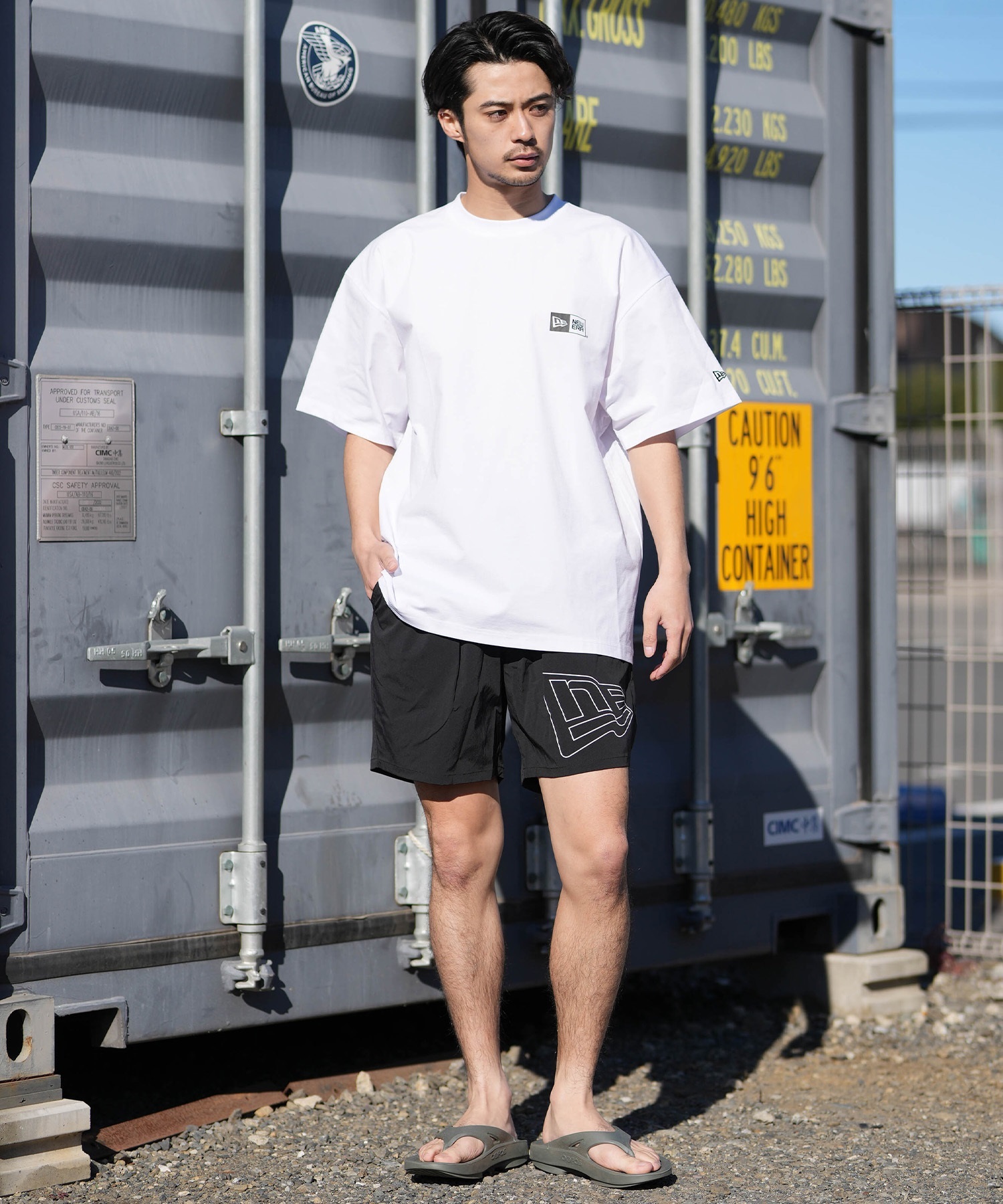 NEW ERA ニューエラ 水着 ラッシュガード 半袖 Tシャツ メンズ UV