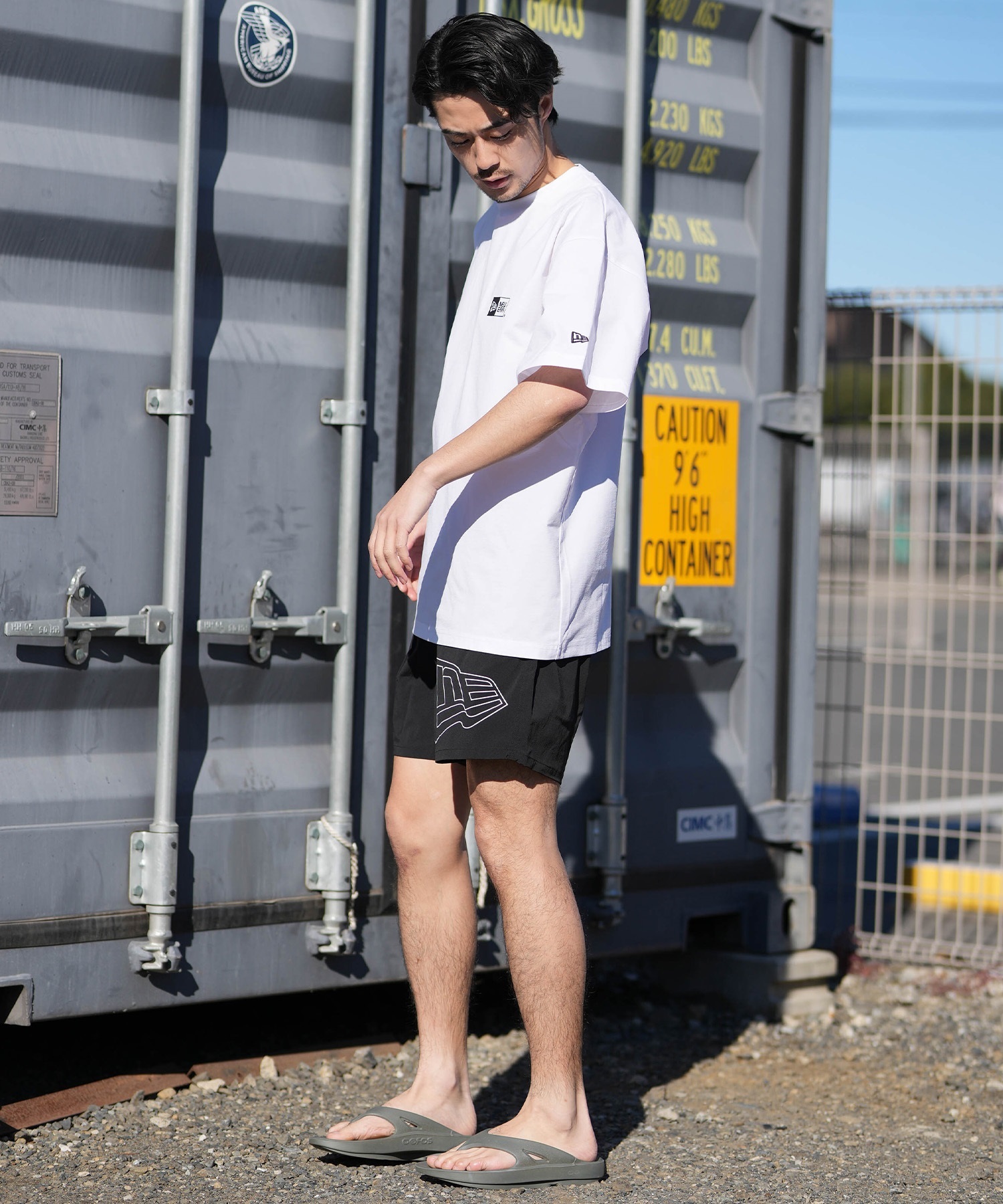 NEW ERA ニューエラ 水着 ラッシュガード 半袖 Tシャツ メンズ UV