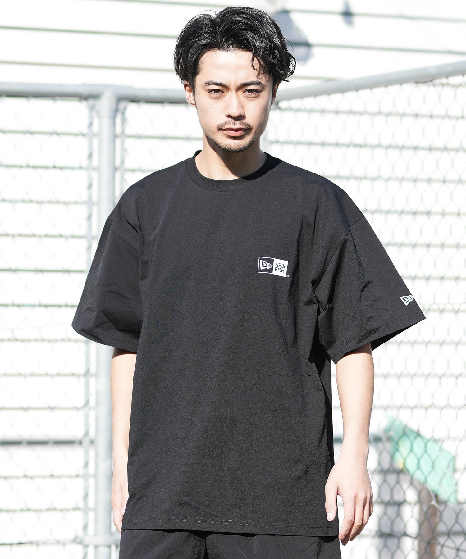 NEW ERA ニューエラ 水着 ラッシュガード 半袖 Tシャツ メンズ UV