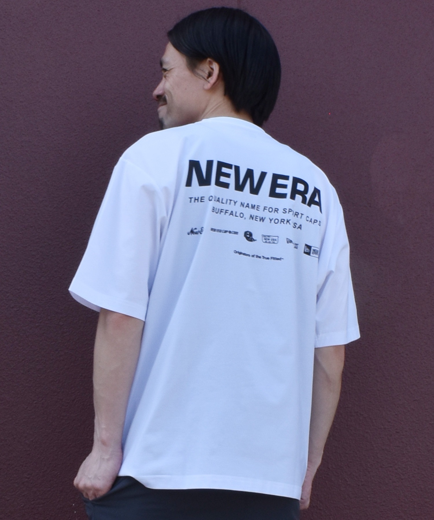 NEW ERA ニューエラ 水着 ラッシュガード 半袖 Tシャツ メンズ バック