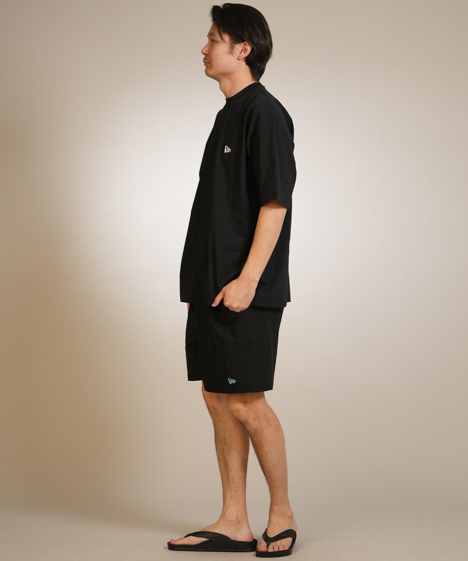 NEW ERA ニューエラ 水着 ラッシュガード 半袖 Tシャツ メンズ バック
