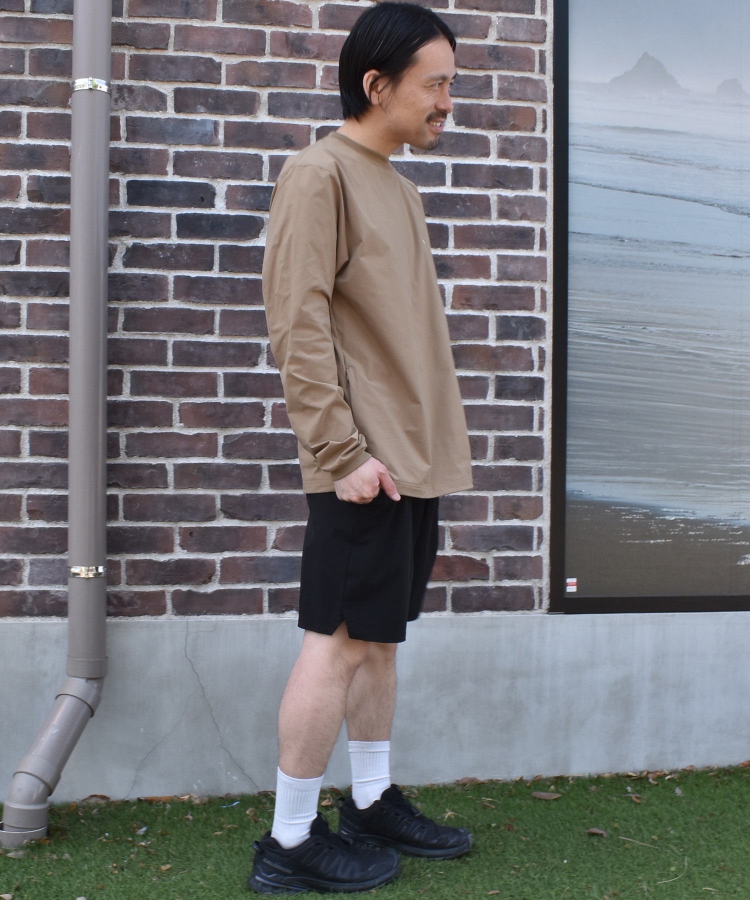 NEW ERA ニューエラ 水着 ラッシュガード 長袖 Tシャツ ロンT メンズ