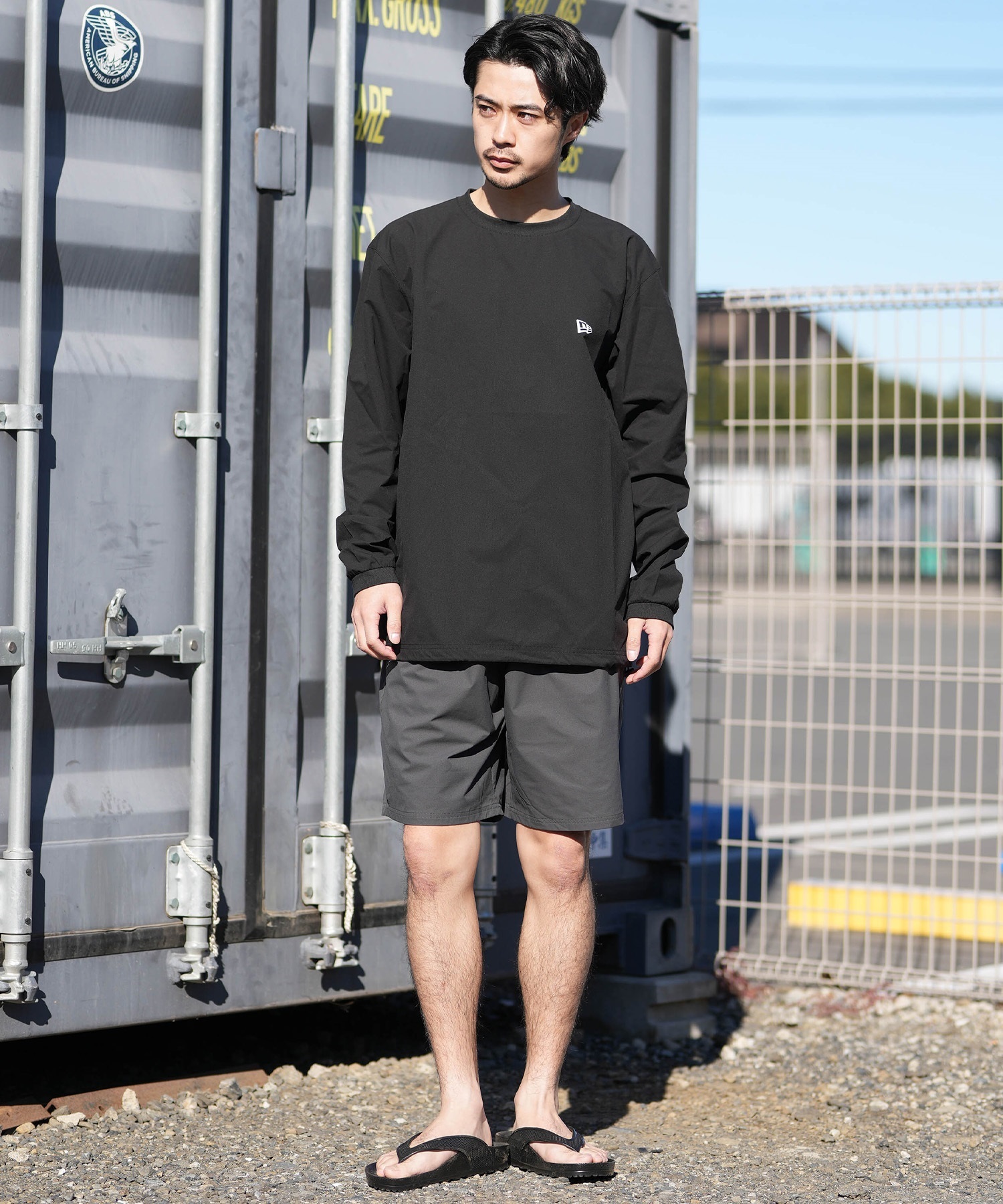 NEW ERA ニューエラ 長袖 Tシャツ ロンT メンズ UVカット UTILITPISTE