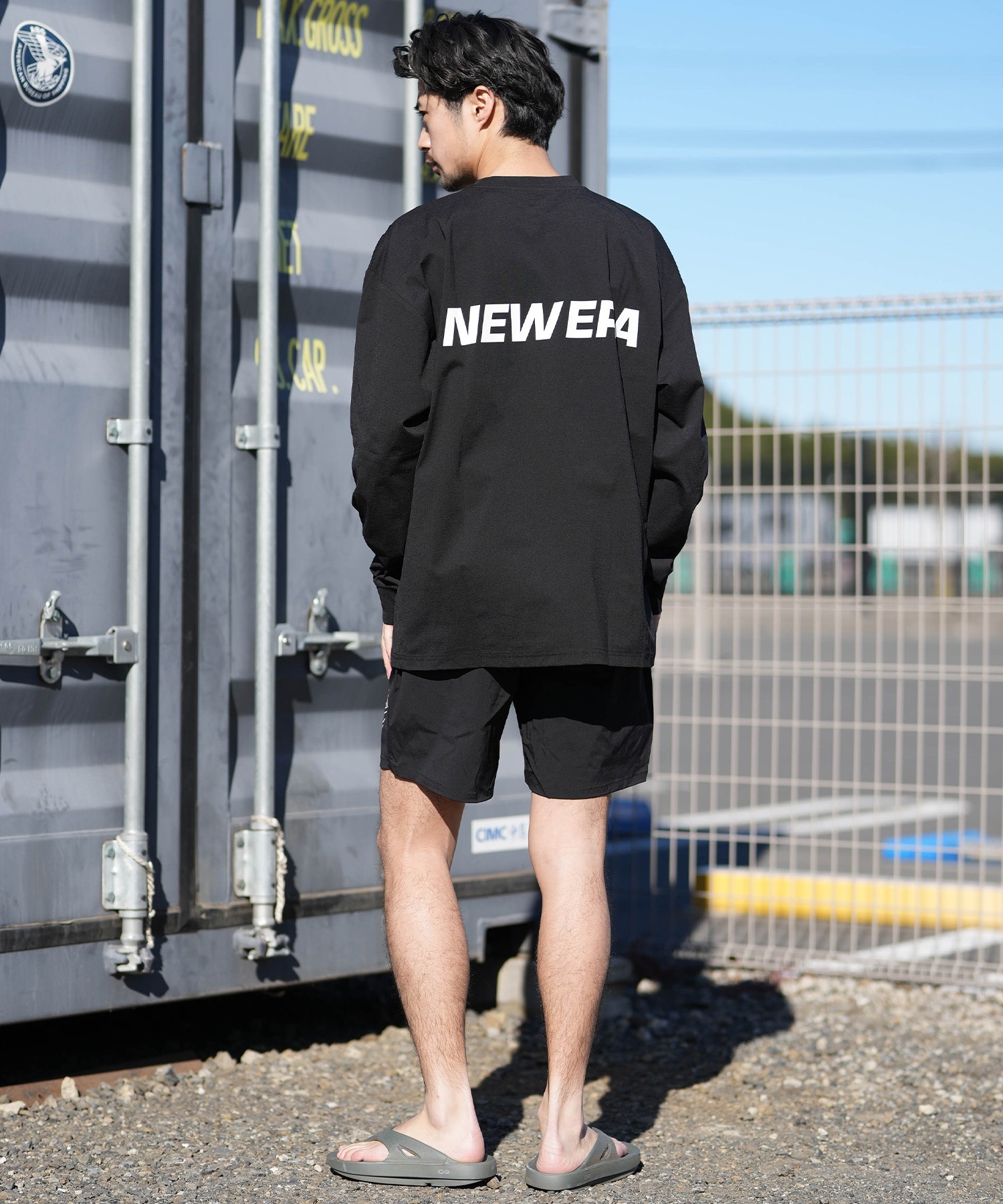 NORTHCOAST U9 長袖ラッシュガード ハーフパンツ セットMサイズ NEW ERA ニューエラ 長袖 Tシャツ ロンT メンズ UVカット Wordmark