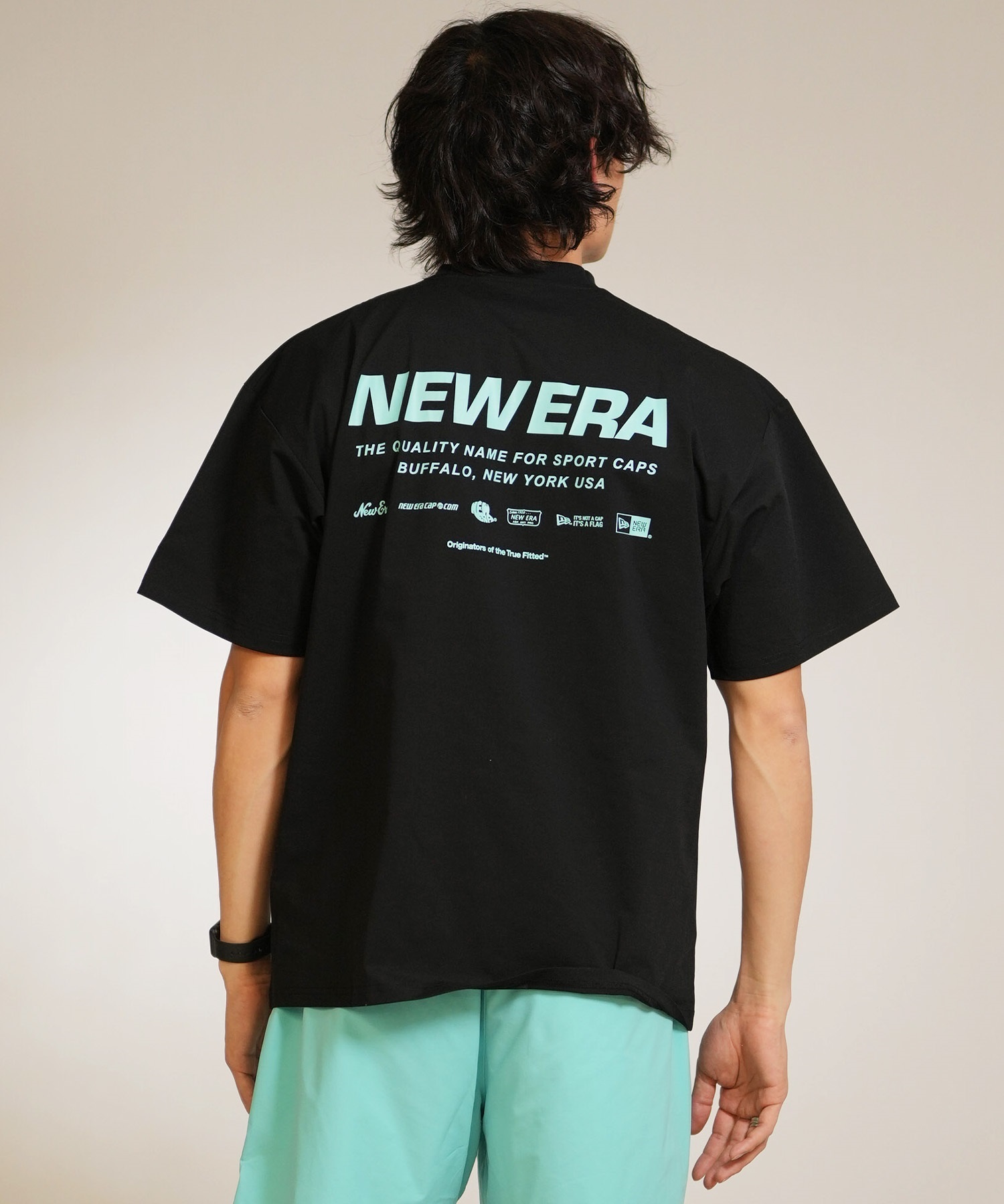 NEW ERA ニューエラ 水着 ラッシュガード 半袖 Tシャツ メンズ 水陸