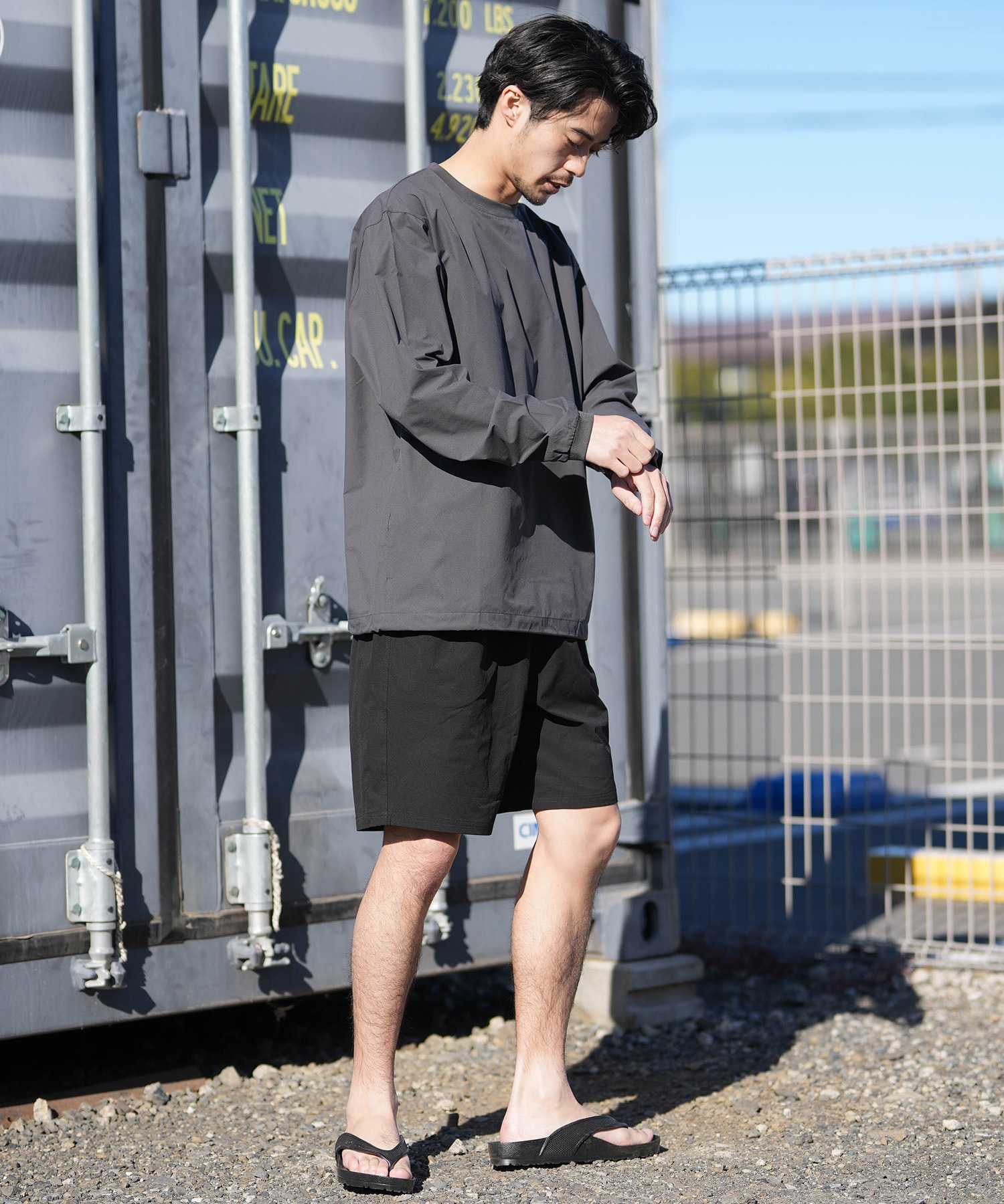 NEW ERA ニューエラ 長袖 Tシャツ ロンT メンズ 水着 ラッシュガード