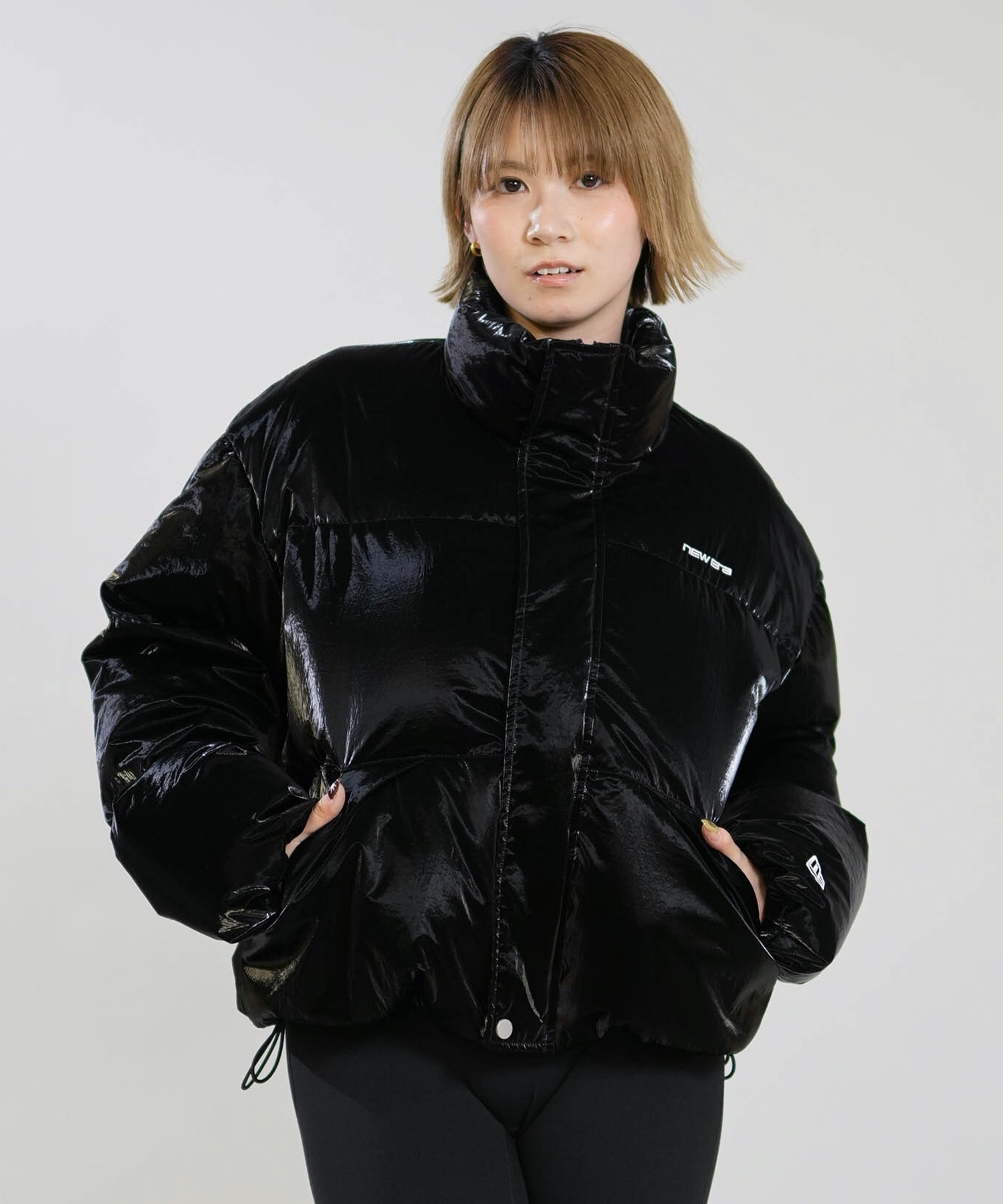 ジャケット・アウター   Down jacket NEW ERA ニューエラ ジャケット レディース GLOSSY DOWN JACKET