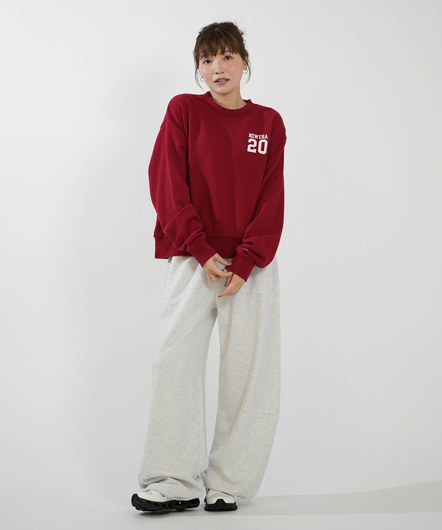 NEW ERA ニューエラ トレーナー スウェット レディース 裏毛 CREW NECK 
