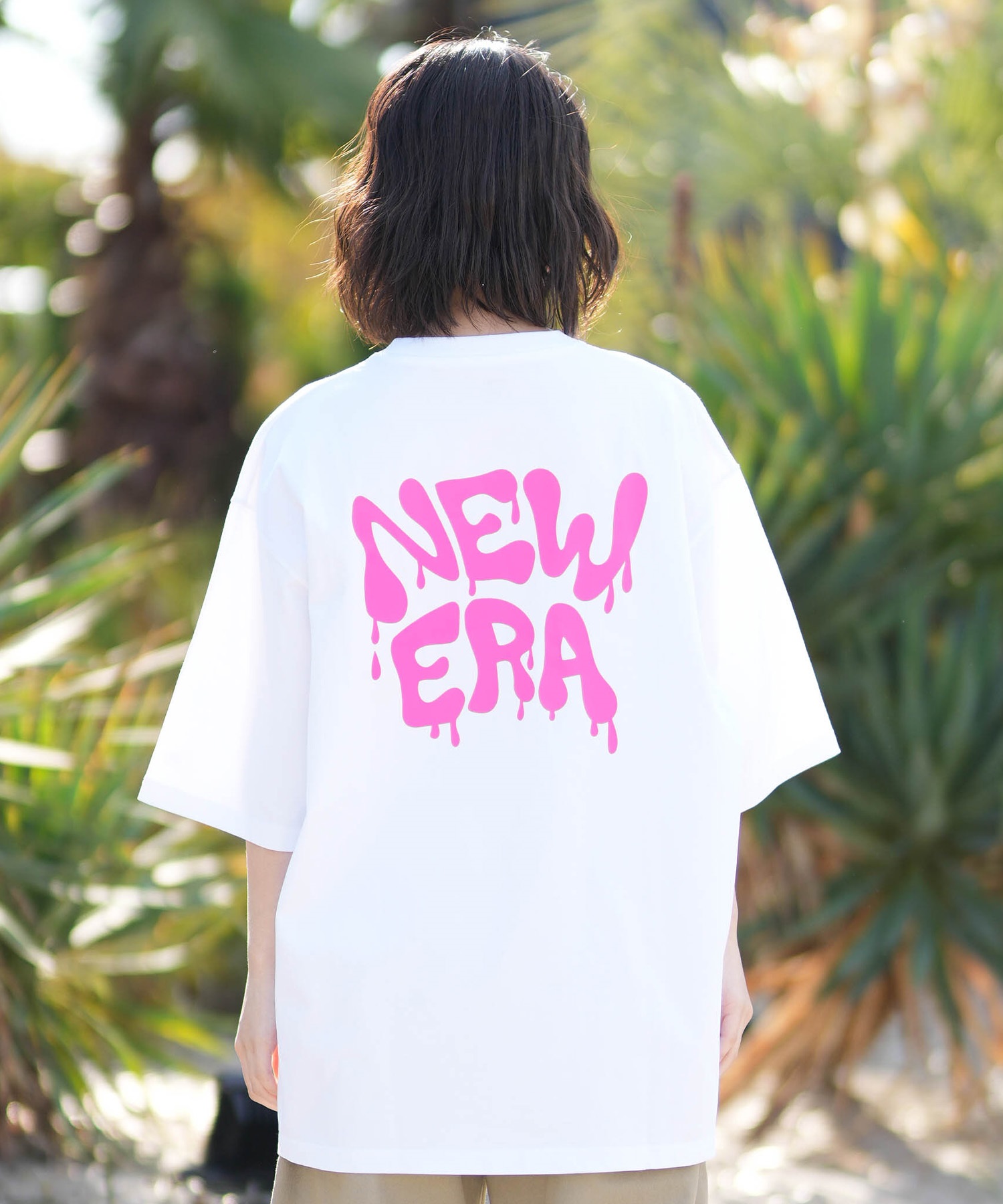 NEW ERA ニューエラ 半袖 Tシャツ レディース オーバーサイズ SS OS CT