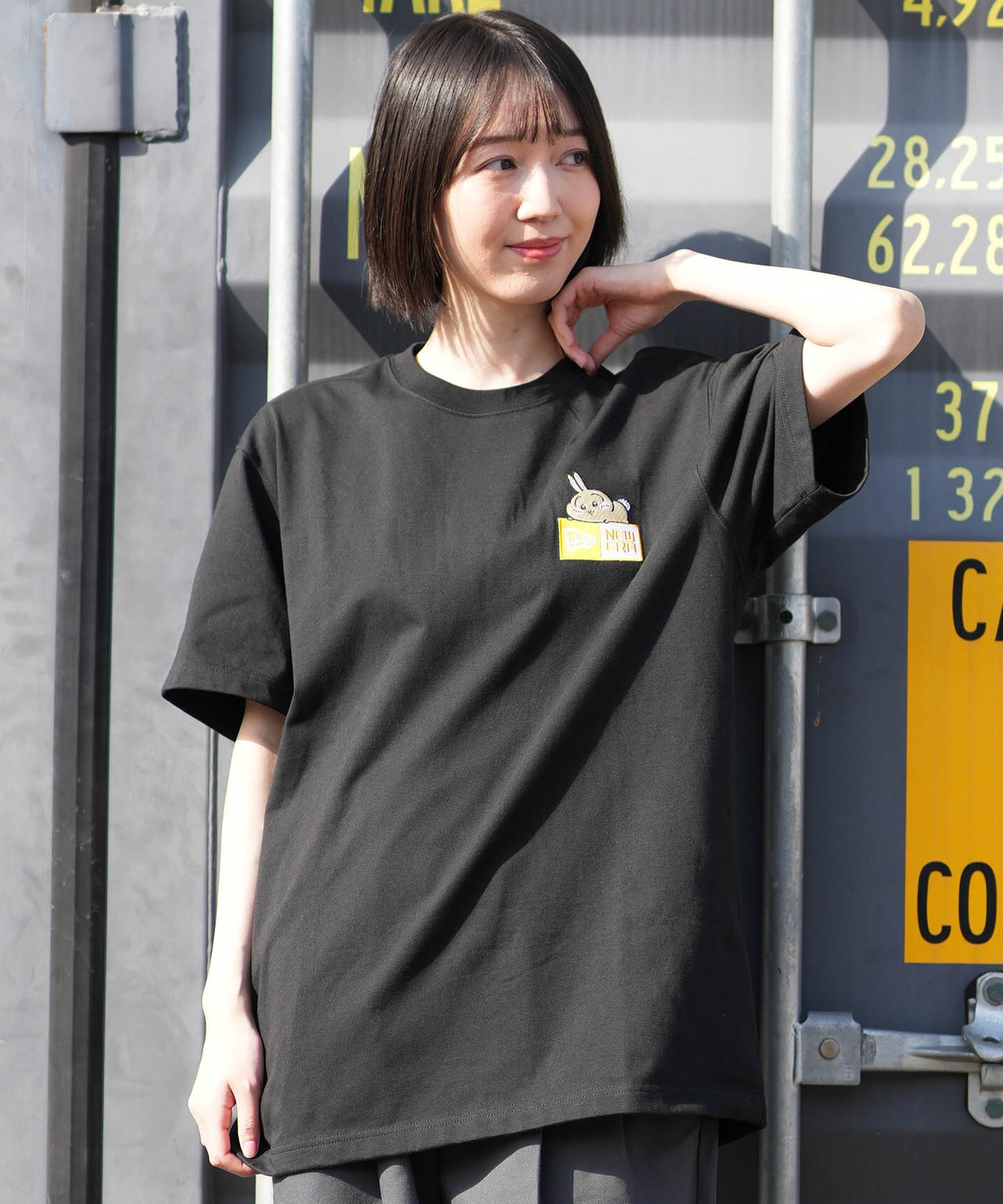NEW ERA ニューエラ 半袖 Tシャツ レディース ちいかわ・ハチワレ