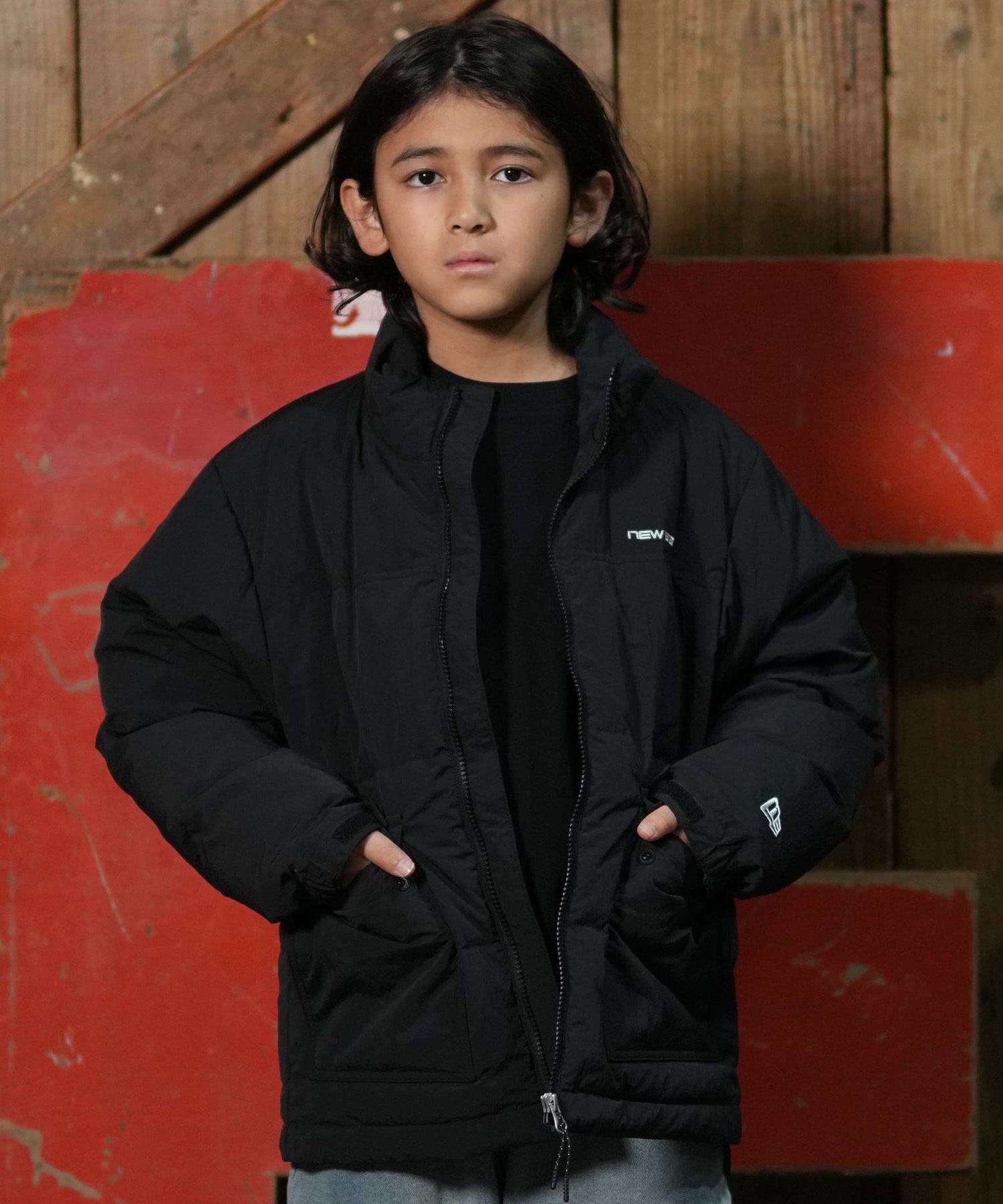 ジャケット・アウター ryota NEW ERA ニューエラ ジャケット キッズ 子供 ワンポイント ロゴ YOUTH