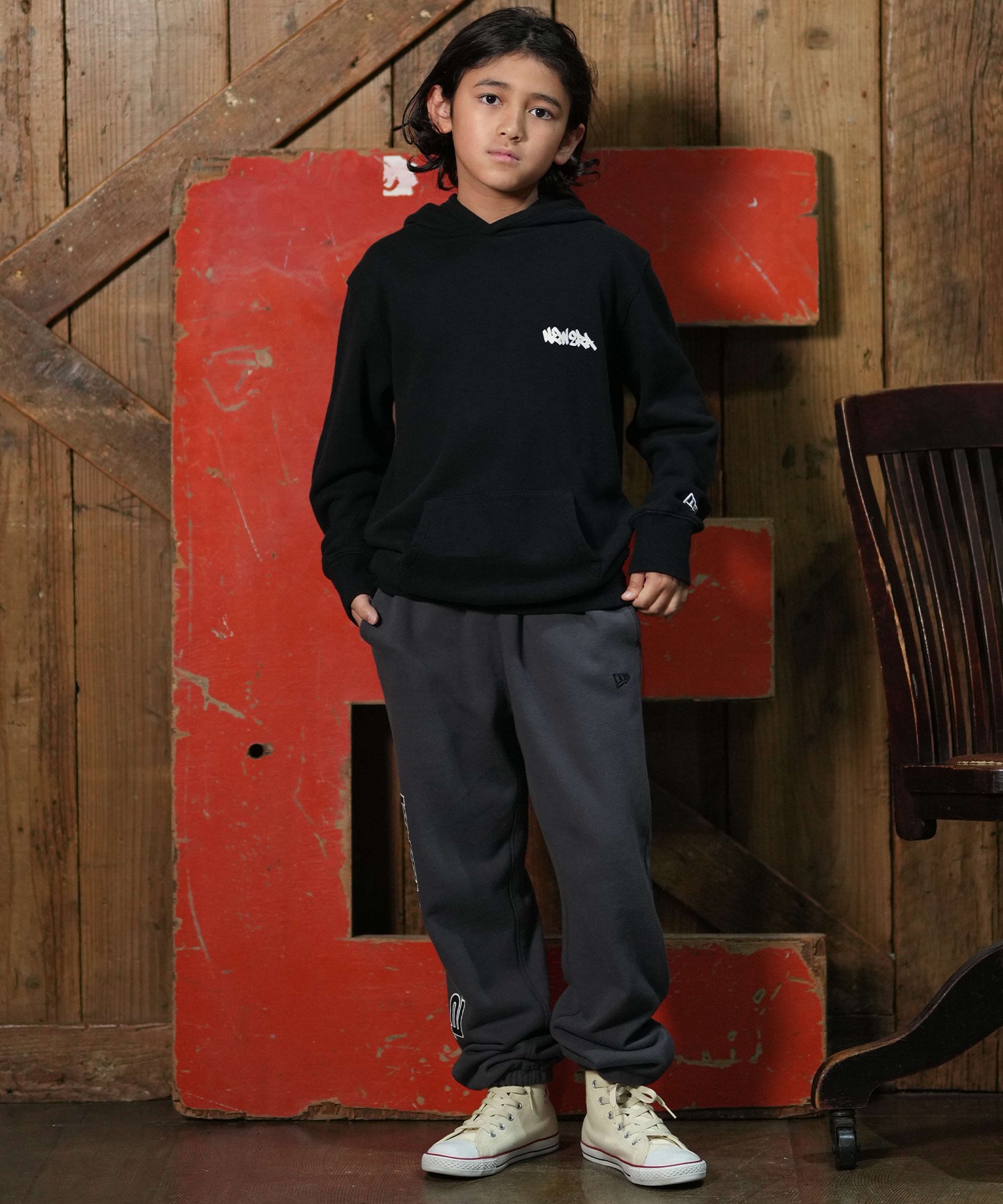 NEW ERA ニューエラ プルオーバー パーカー フーディー キッズ 子供