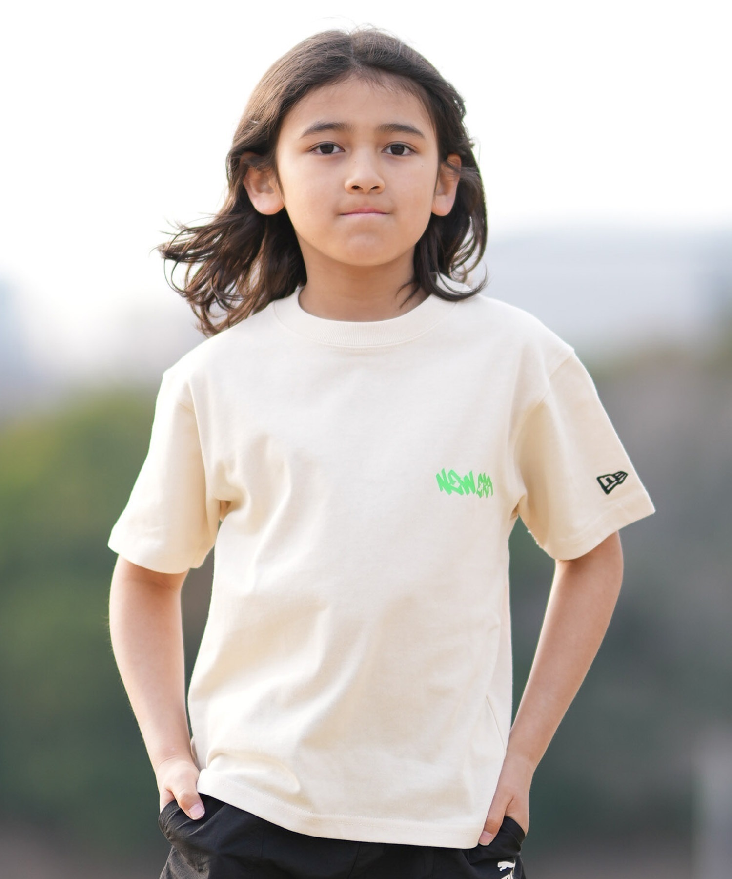 NEW ERA ニューエラ 半袖 Tシャツ キッズ ジュニア 子供 YTH SS CT TEGGING 14865828(CRE-130cm)
