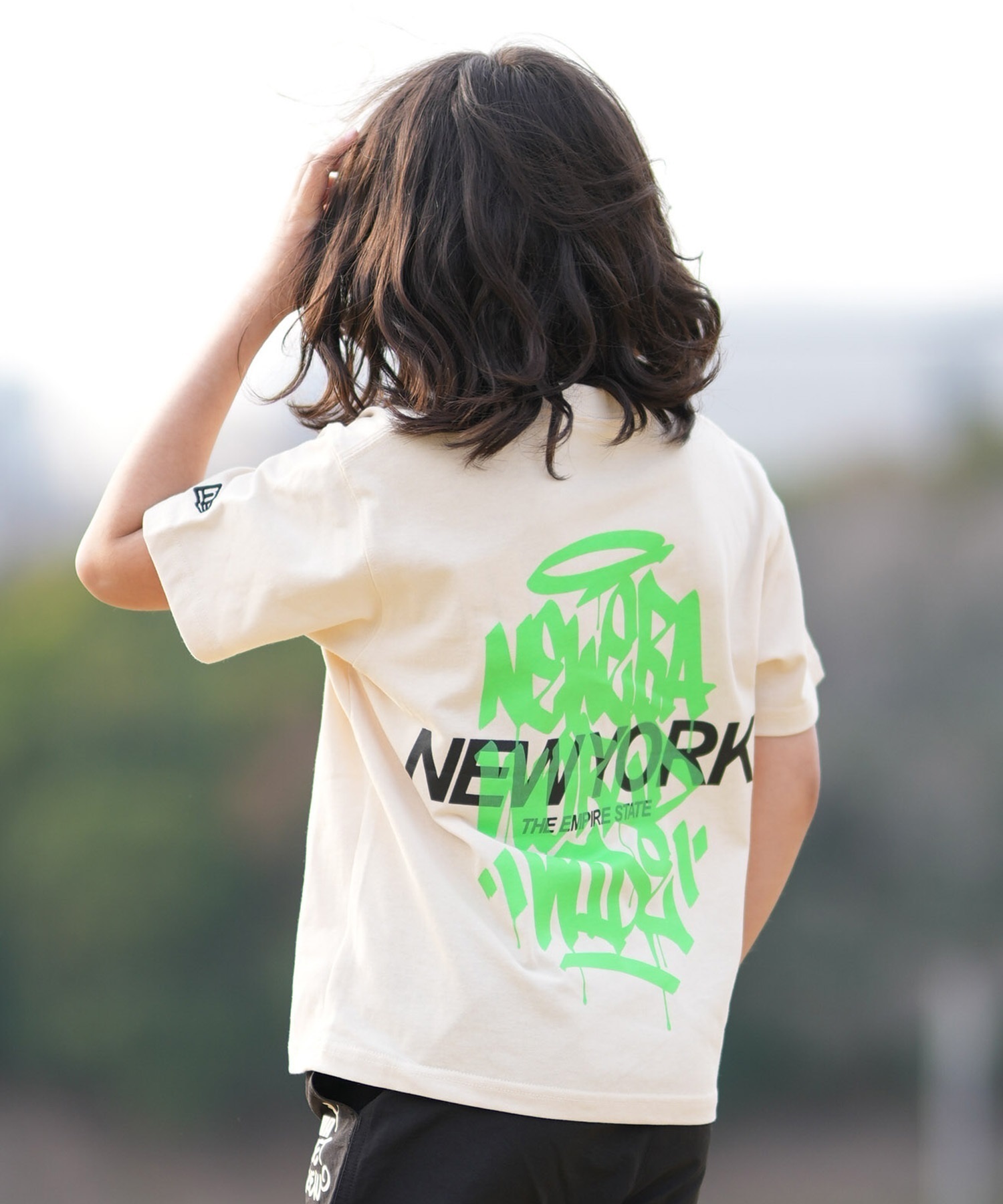 NEW ERA ニューエラ 半袖 Tシャツ キッズ ジュニア 子供 YTH SS CT TEGGING 14865828(CRE-130cm)