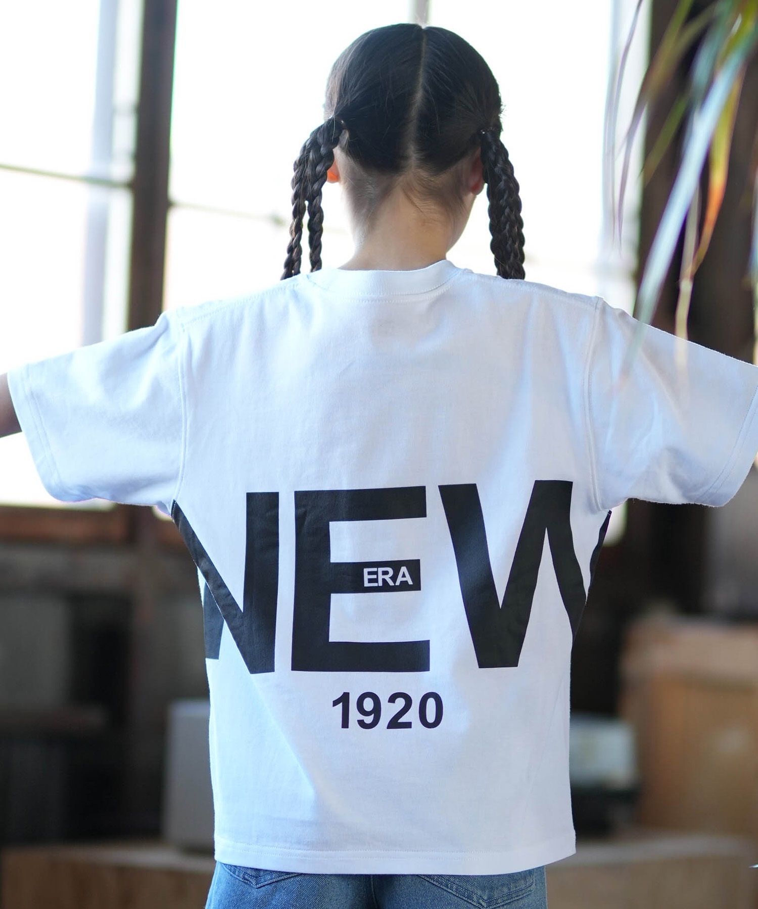 NEW ERA ニューエラ 半袖 Tシャツ キッズ ジュニア 子供 バック