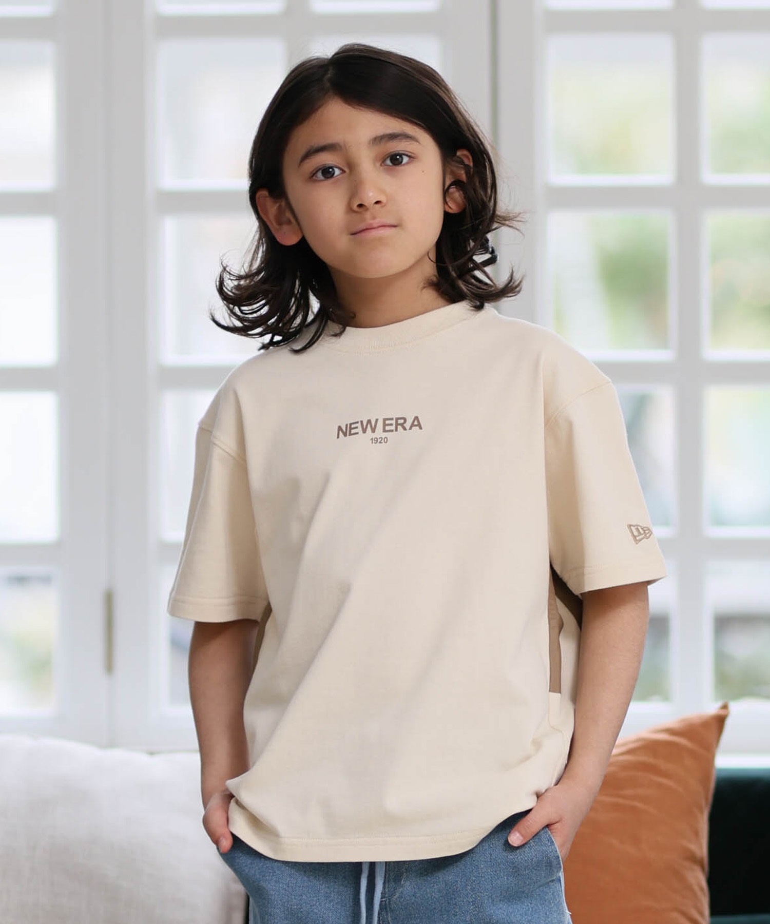 NEW ERA ニューエラ 半袖 Tシャツ キッズ ジュニア 子供 バック
