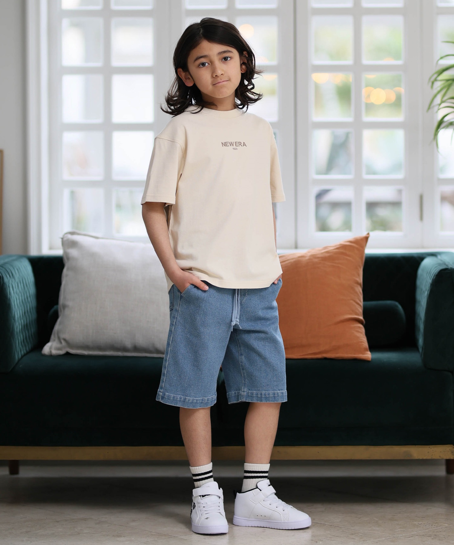 NEW ERA ニューエラ 半袖 Tシャツ キッズ ジュニア 子供 バック