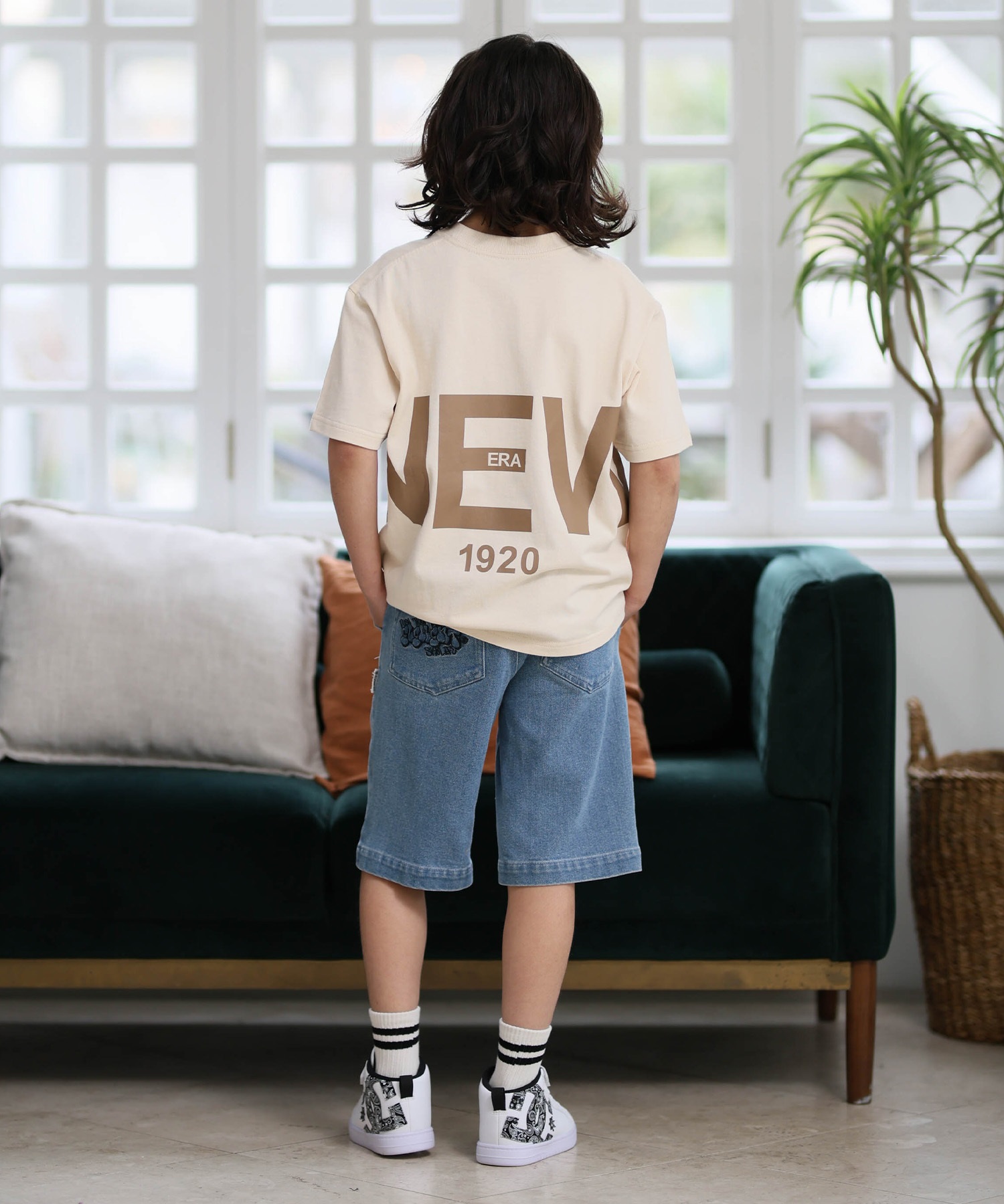 NEW ERA ニューエラ 半袖 Tシャツ キッズ ジュニア 子供 バック