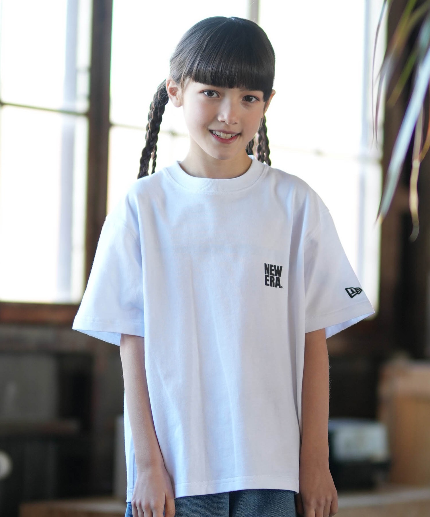 NEW ERA ニューエラ 半袖 Tシャツ キッズ ジュニア 子供 シンプル YTH
